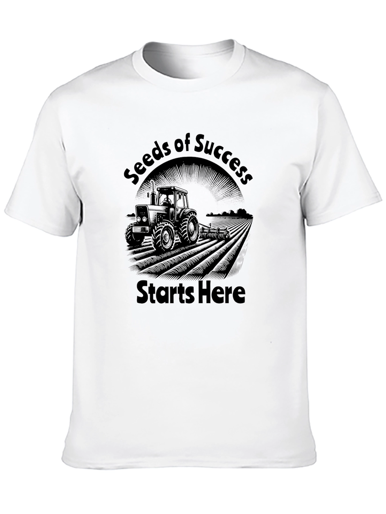 Seeds of Success Tractor Graphic Tee - Black