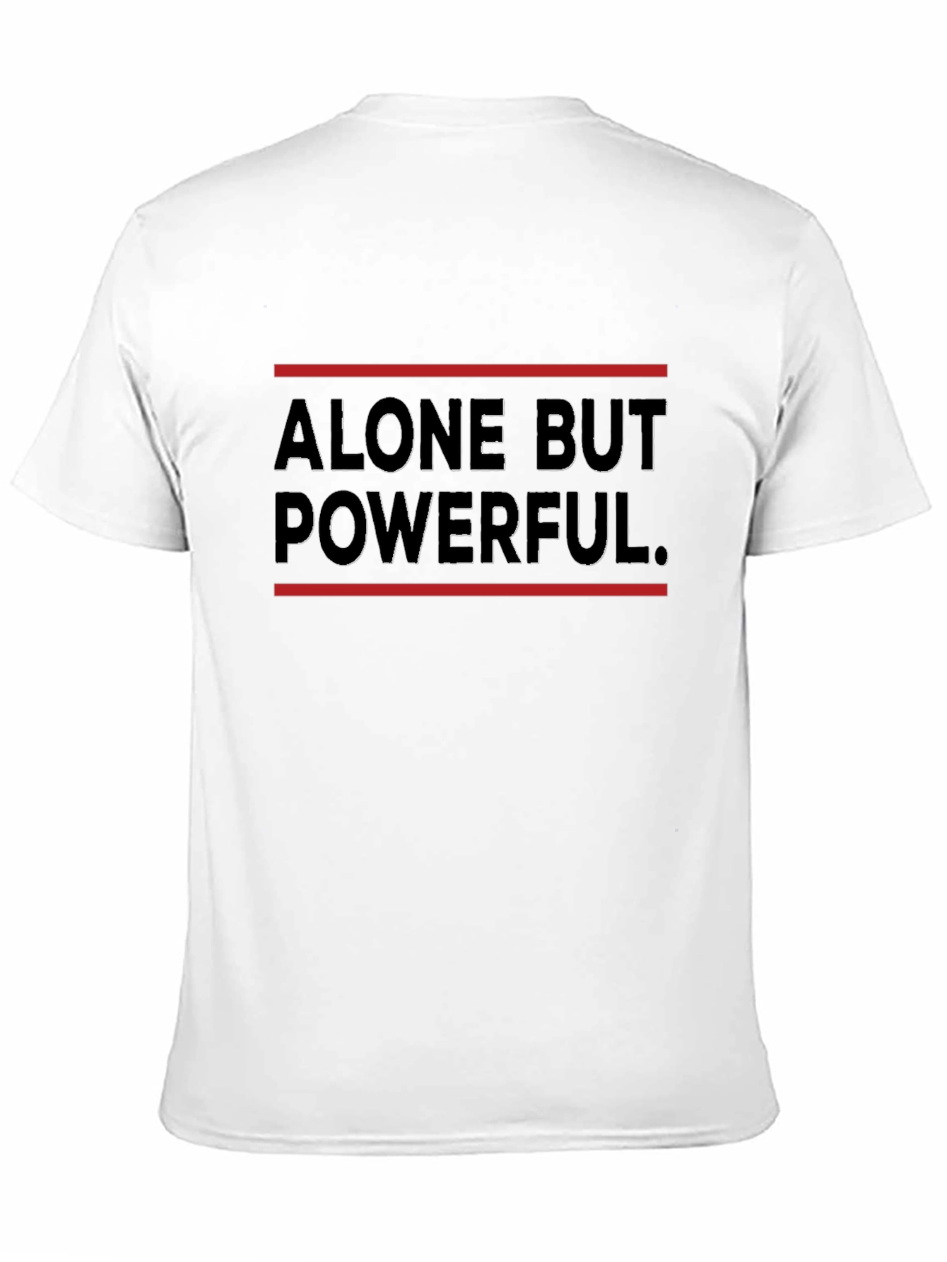 Alone But Powerful Graphic Tee - Black