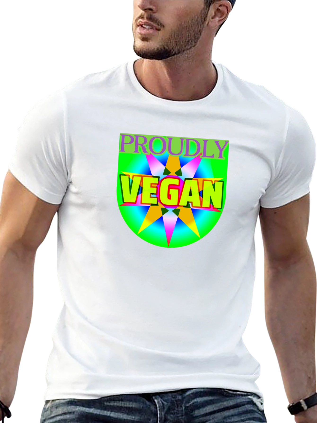 Proudly Vegan Graphic Tee - Black Unisex T-Shirt