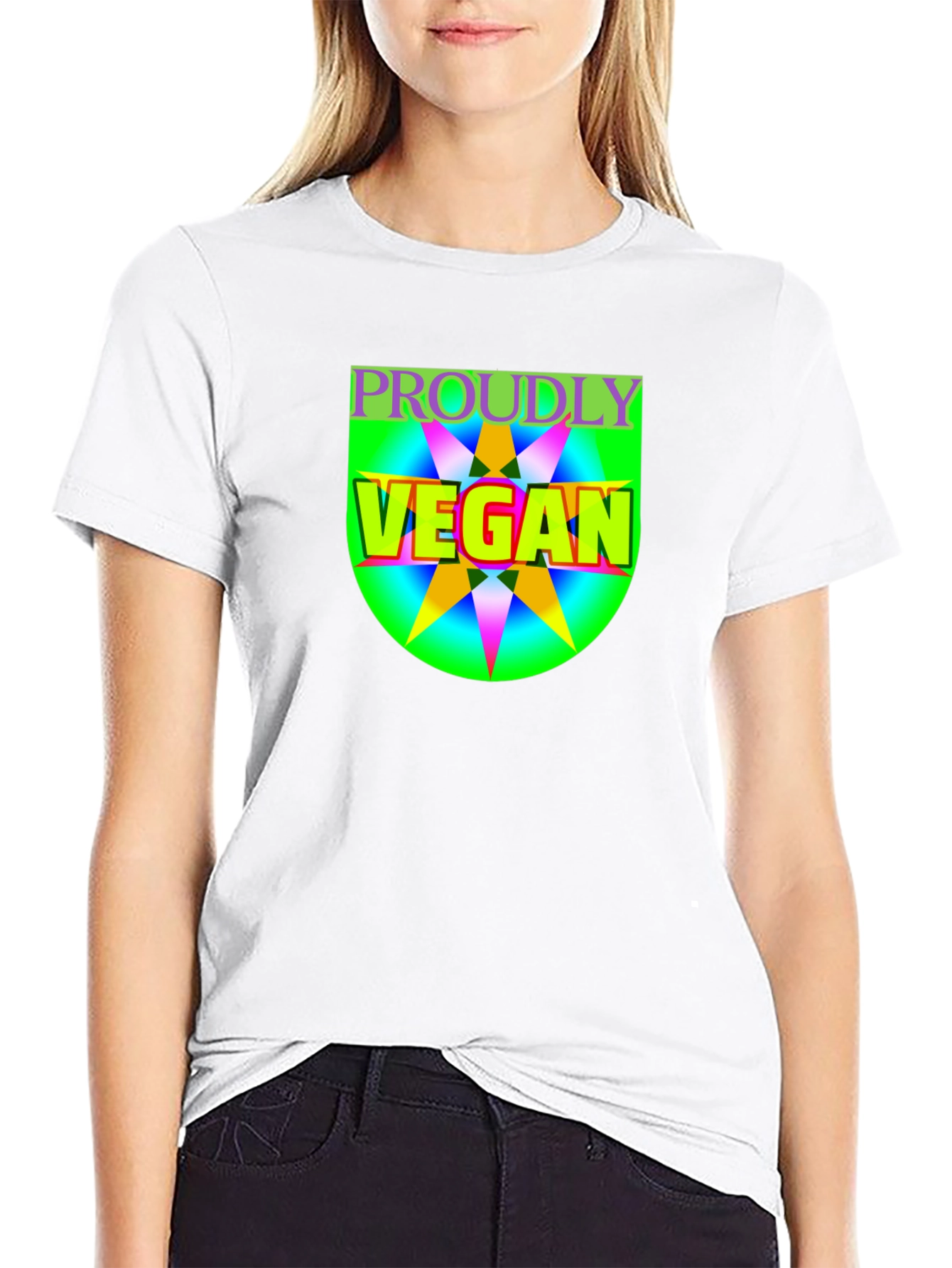 Proudly Vegan Graphic Tee - Black Unisex T-Shirt