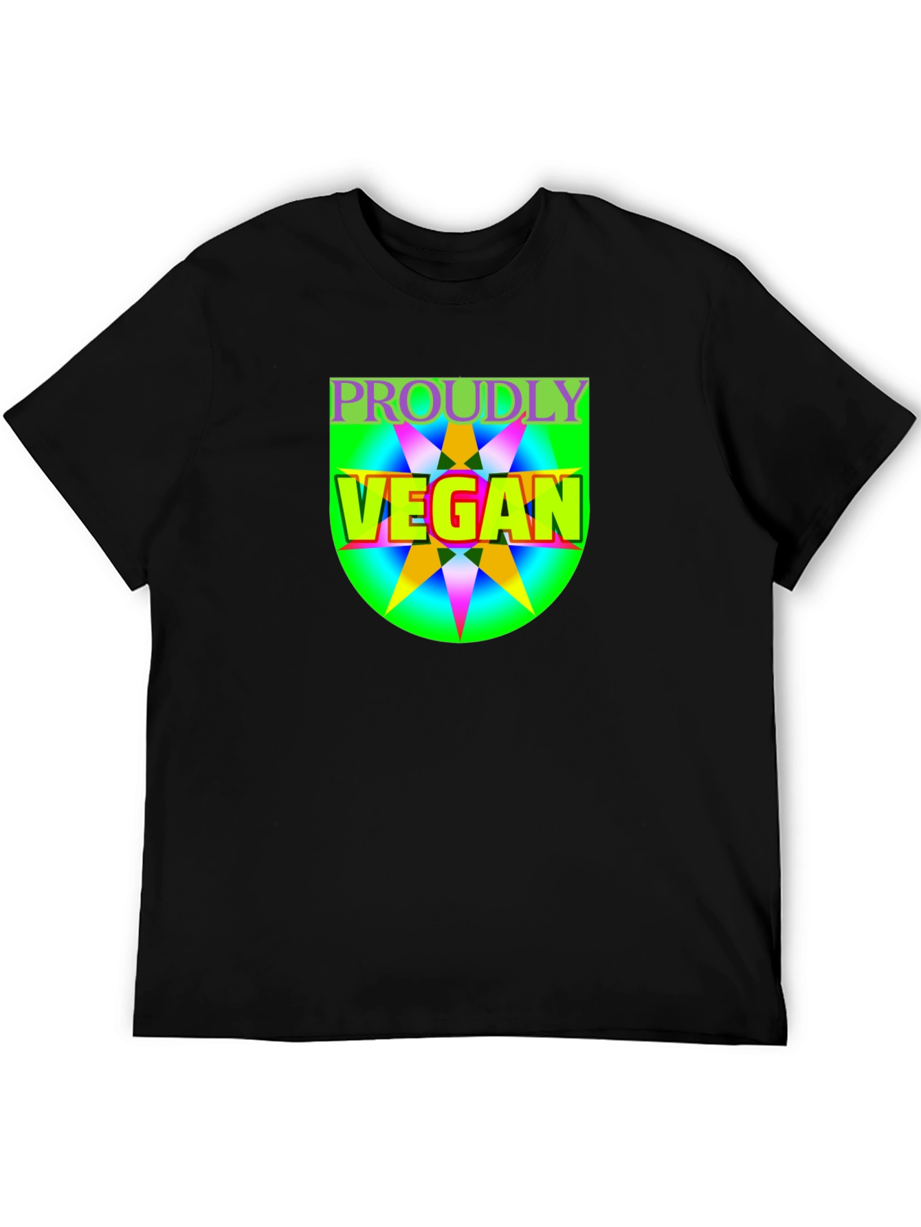 Proudly Vegan Graphic Tee - Black Unisex T-Shirt
