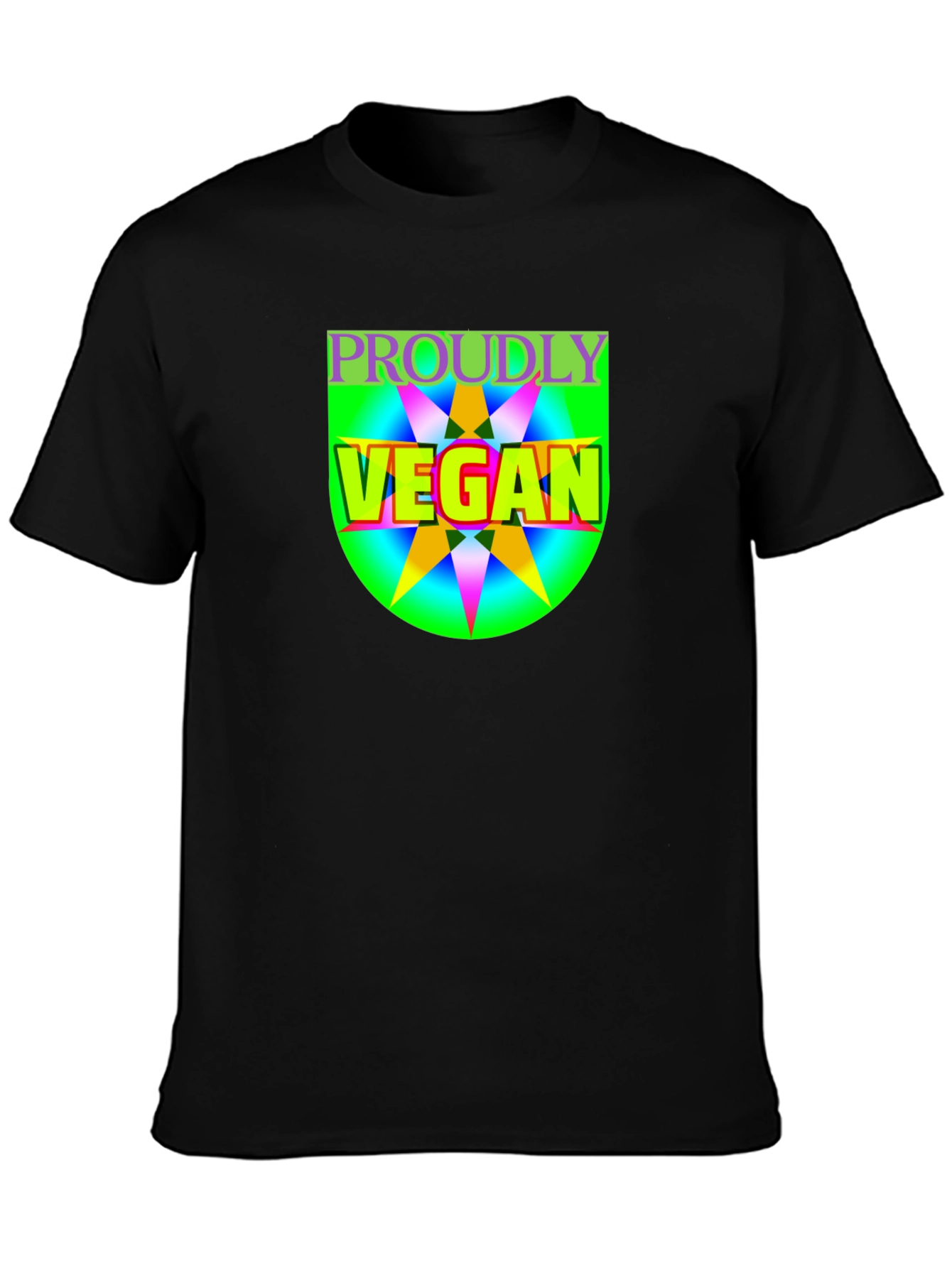 Proudly Vegan Graphic Tee - Black Unisex T-Shirt