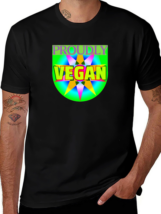 Proudly Vegan Graphic Tee - Black Unisex T-Shirt