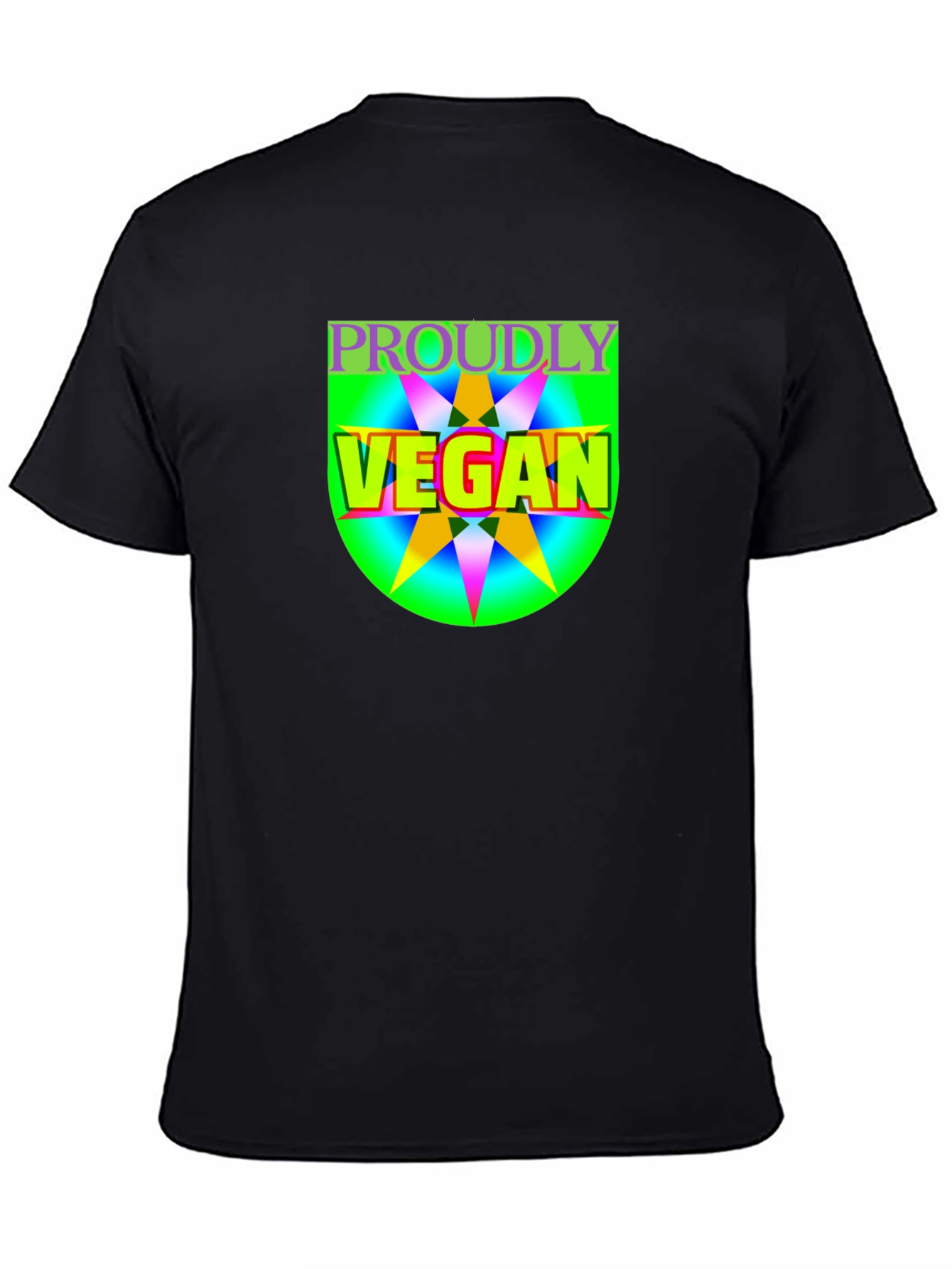 Proudly Vegan Graphic Tee - Black Unisex T-Shirt