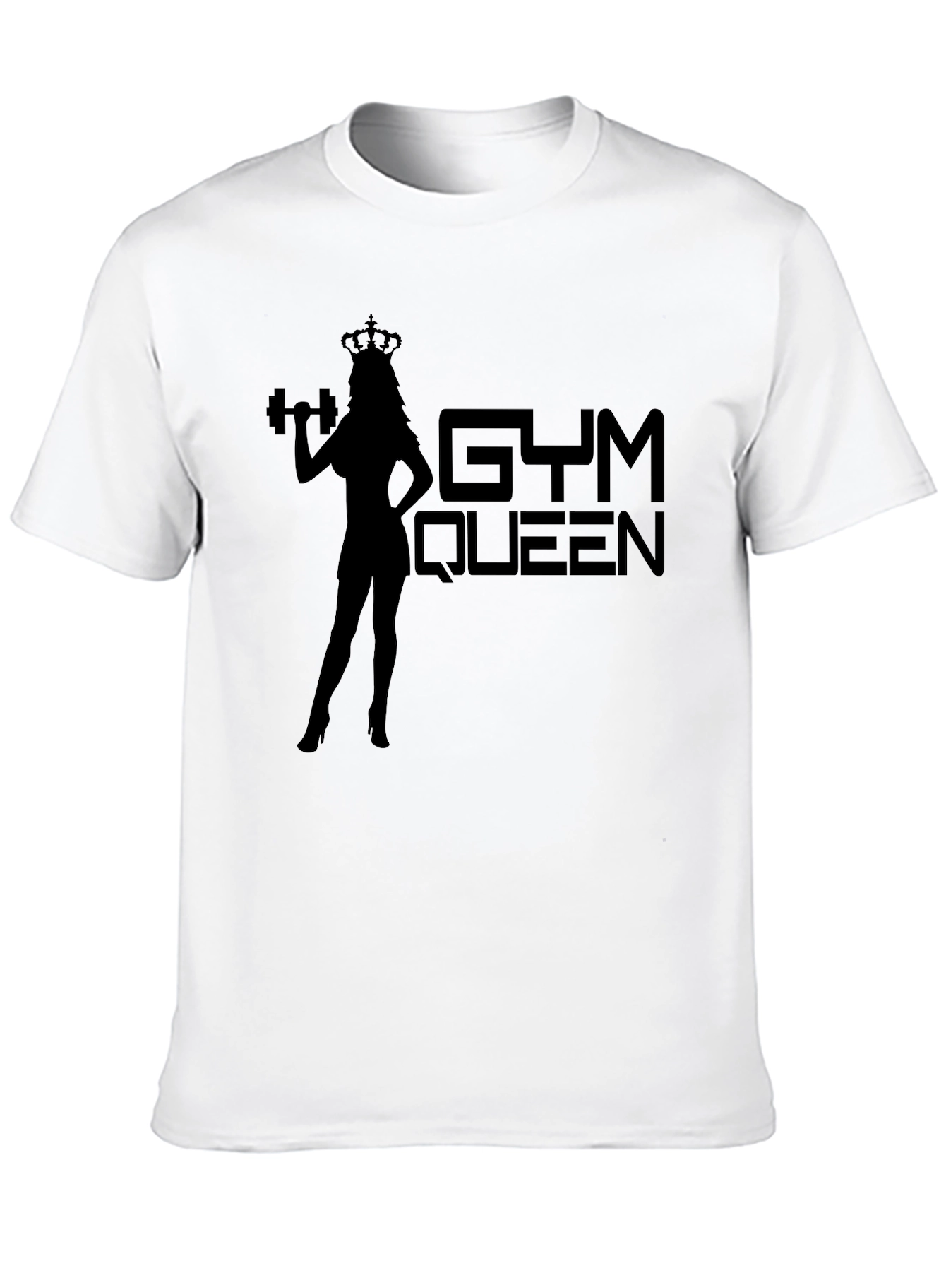 Gym Queen Graphic Tee - Black Fitness T-Shirt