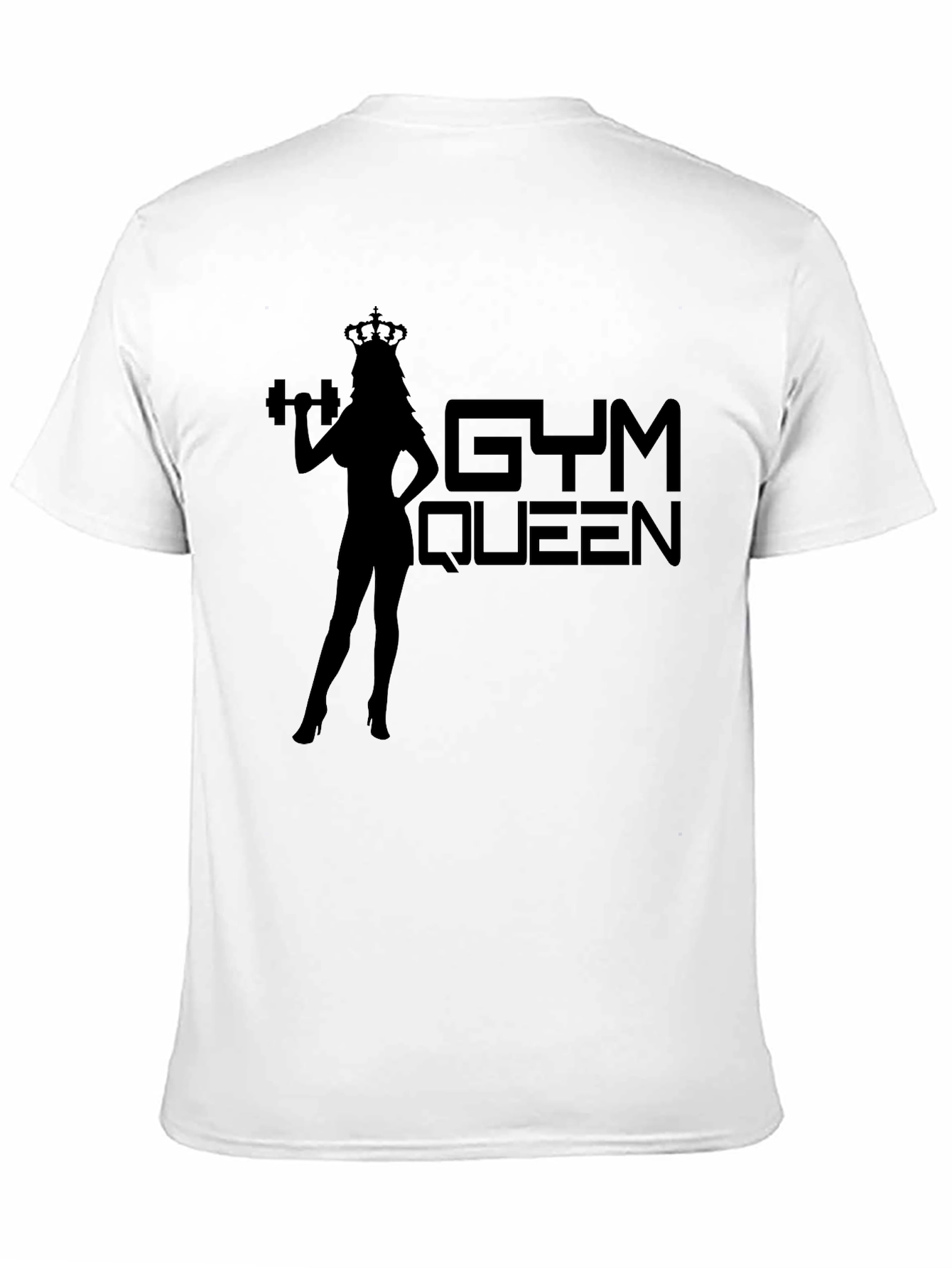 Gym Queen Graphic Tee - Black Fitness T-Shirt