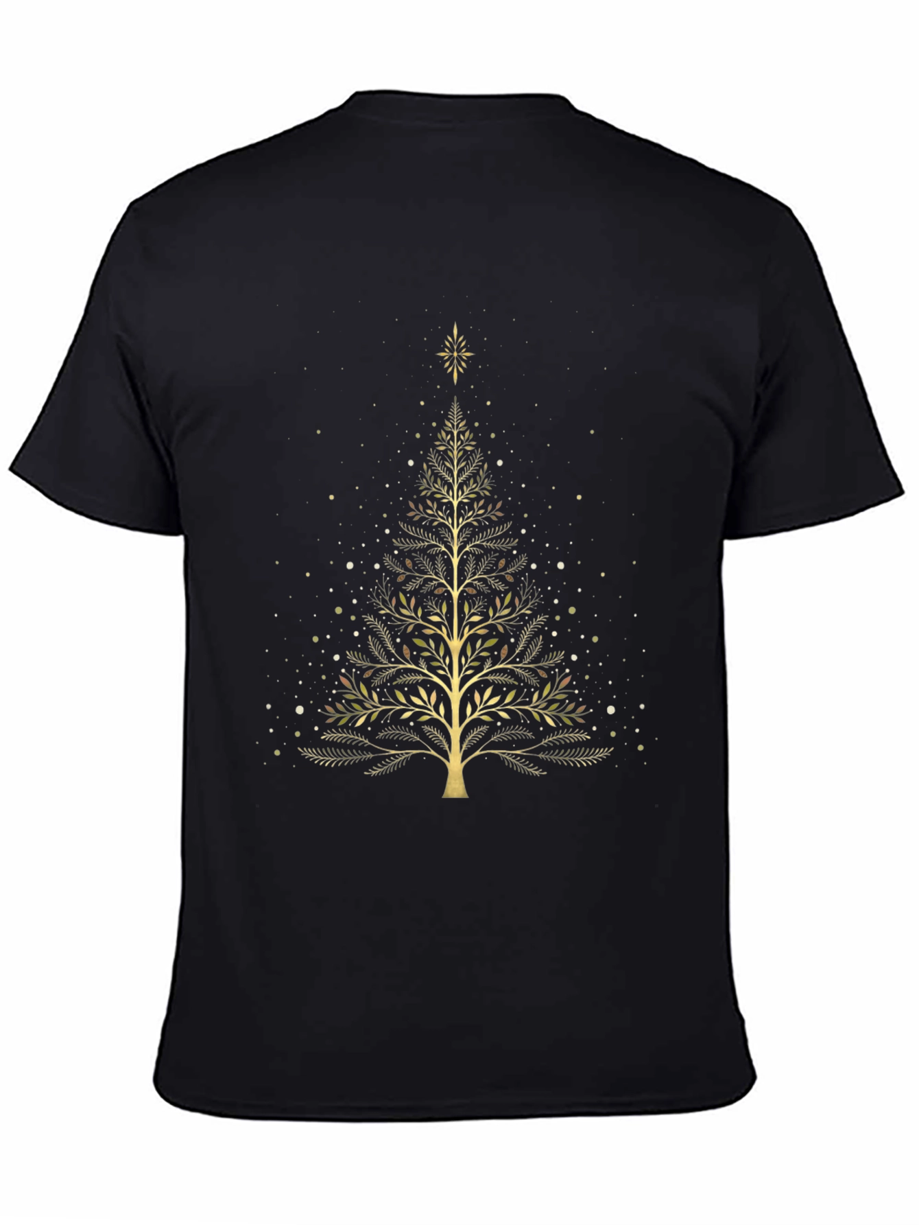 Elegant Golden Tree Graphic Tee