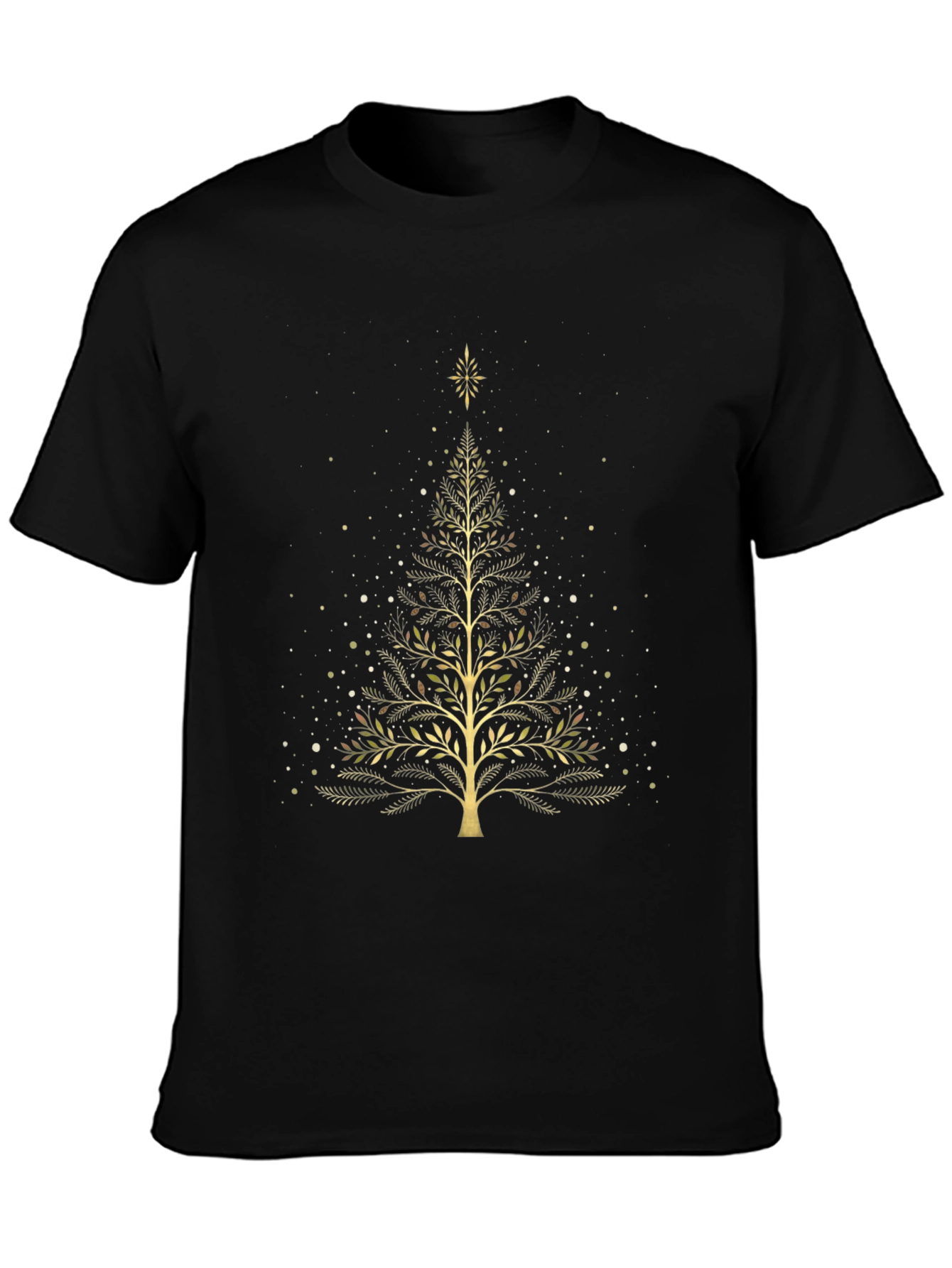 Elegant Golden Tree Graphic Tee