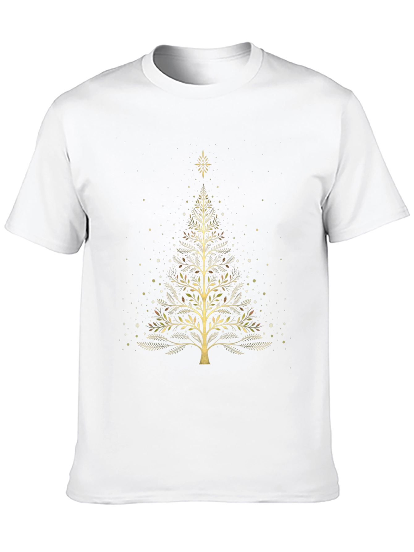 Elegant Golden Tree Graphic Tee