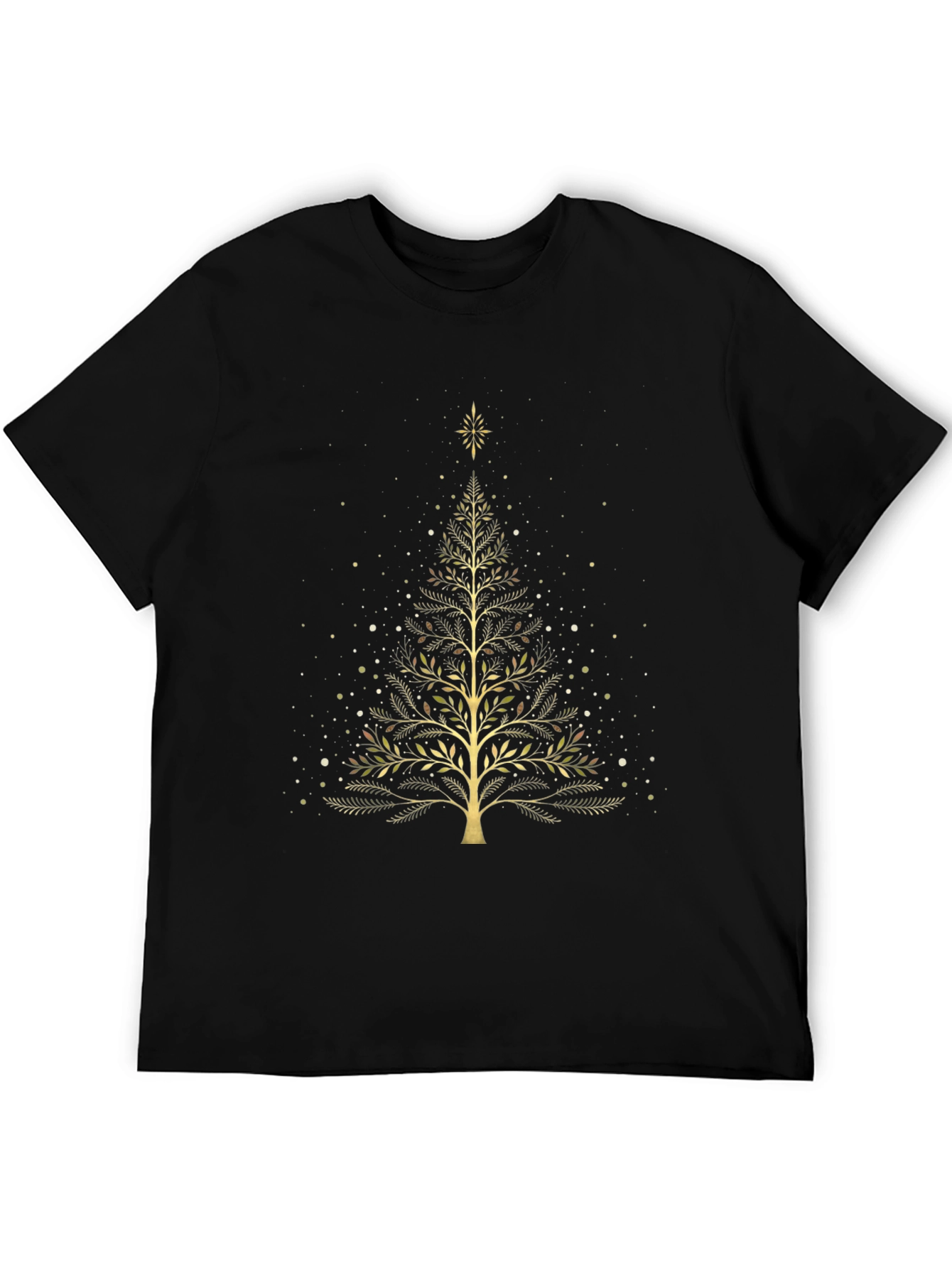 Elegant Golden Tree Graphic Tee