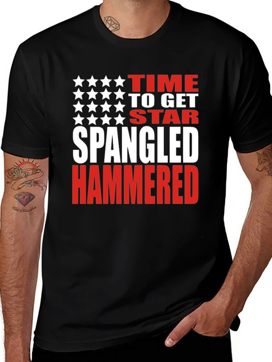 Star Spangled Hammered T-Shirt - Patriotic USA Tee