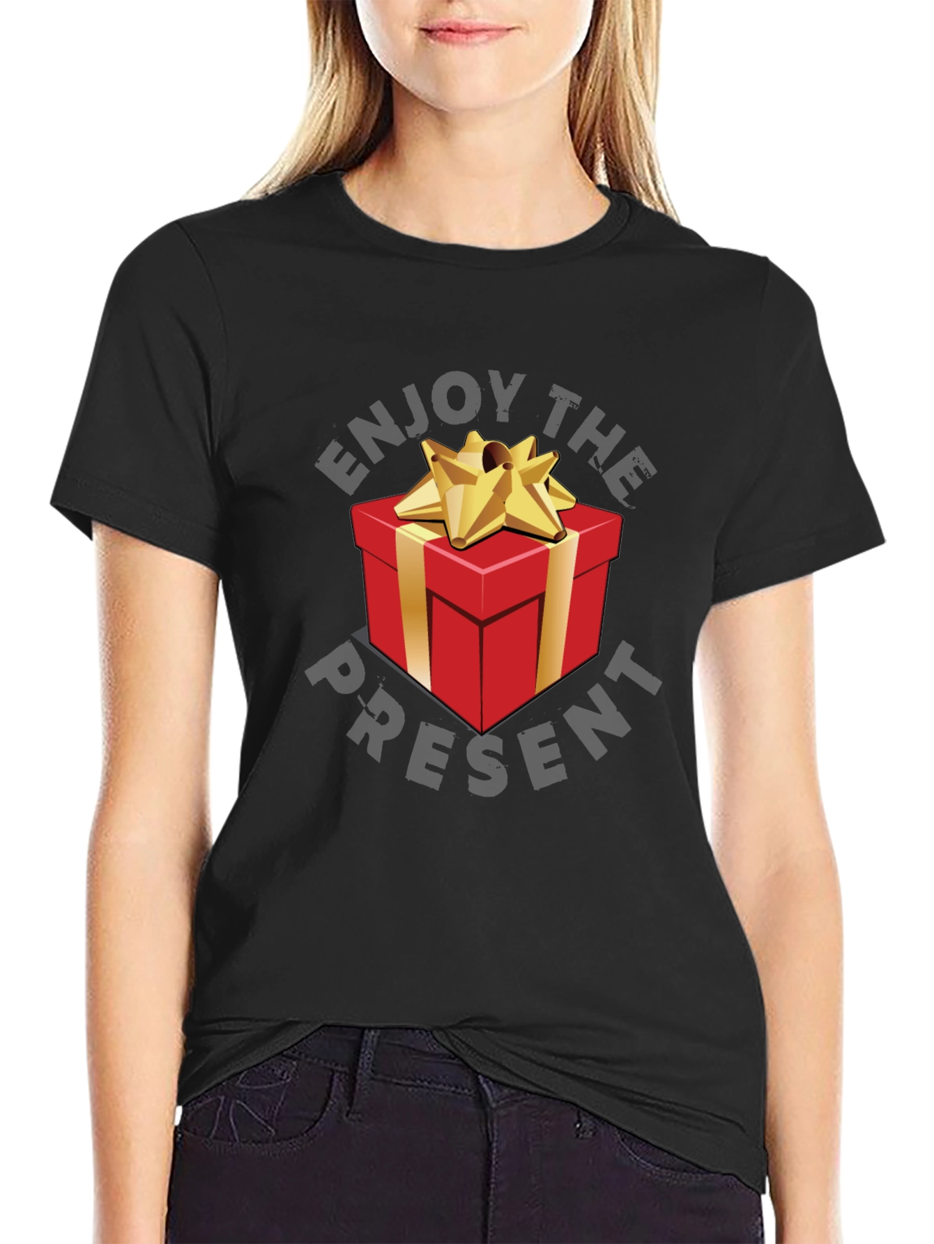 Enjoy The Present Graphic T-Shirt