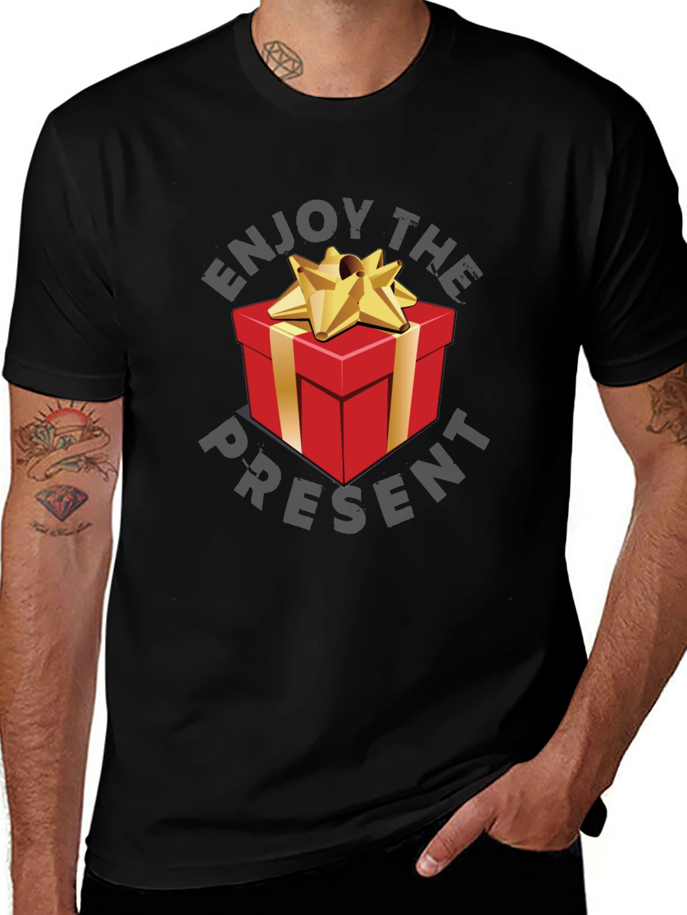 Enjoy The Present Graphic T-Shirt
