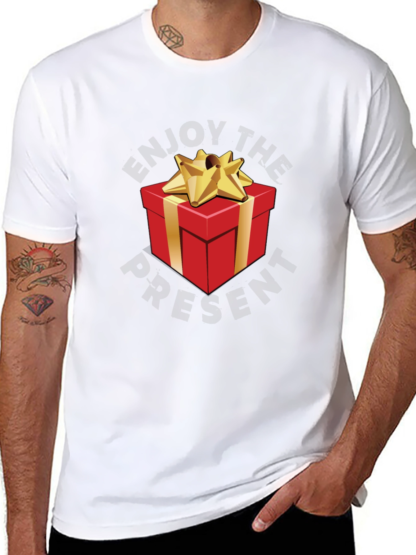 Enjoy The Present Graphic T-Shirt