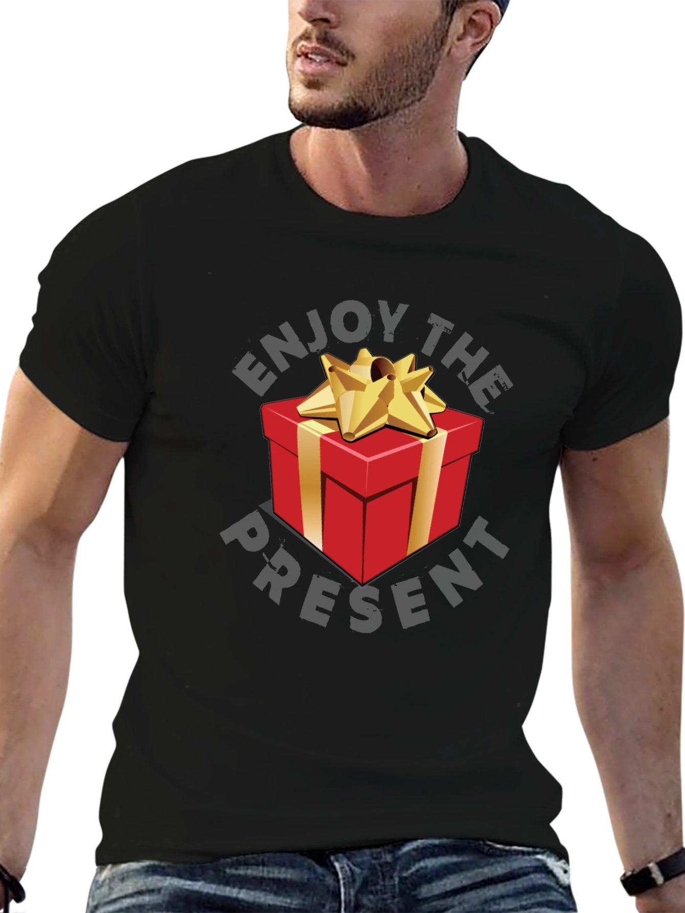 Enjoy The Present Graphic T-Shirt