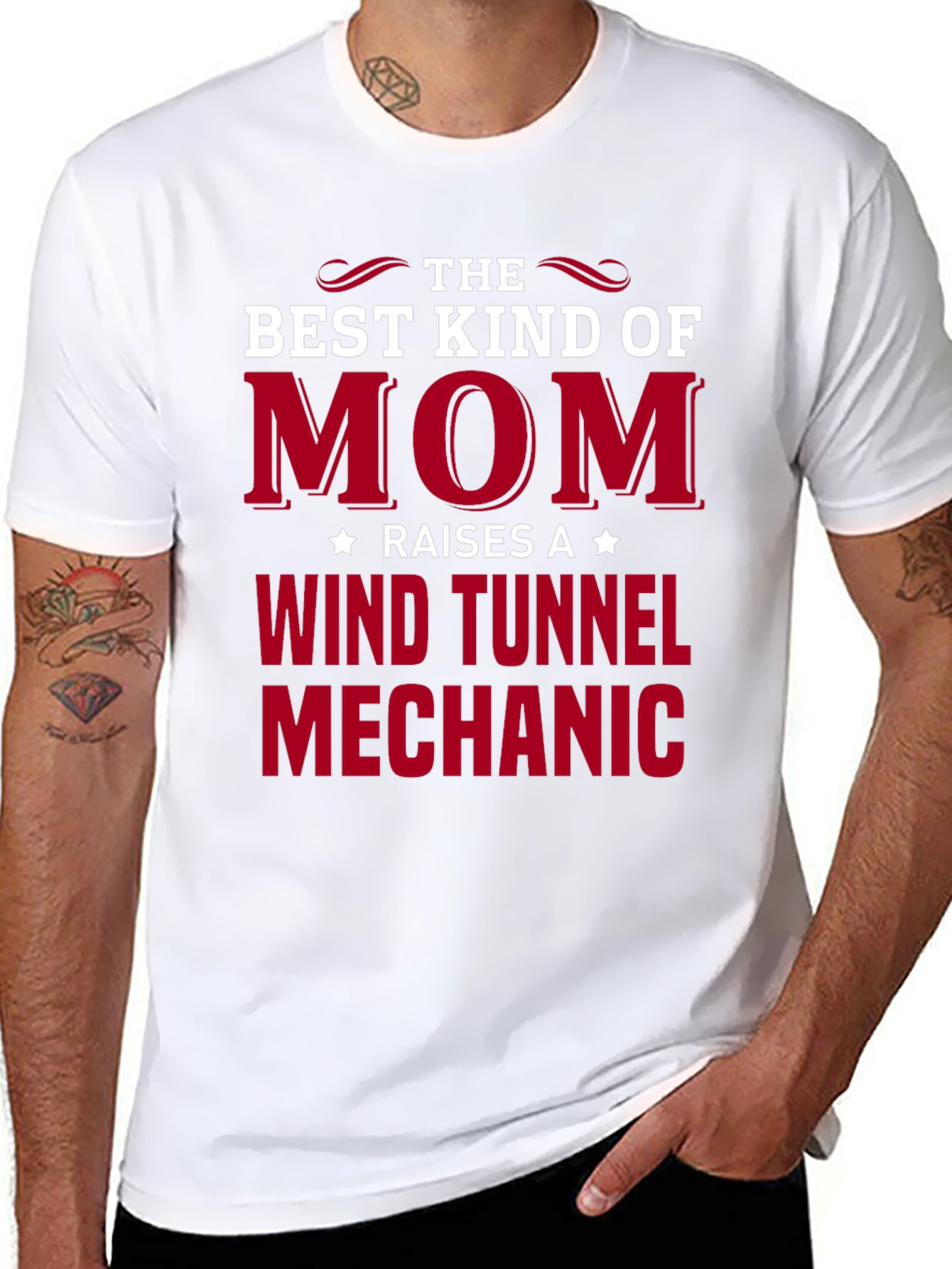 Best Kind of Mom Wind Tunnel Mechanic T-Shirt