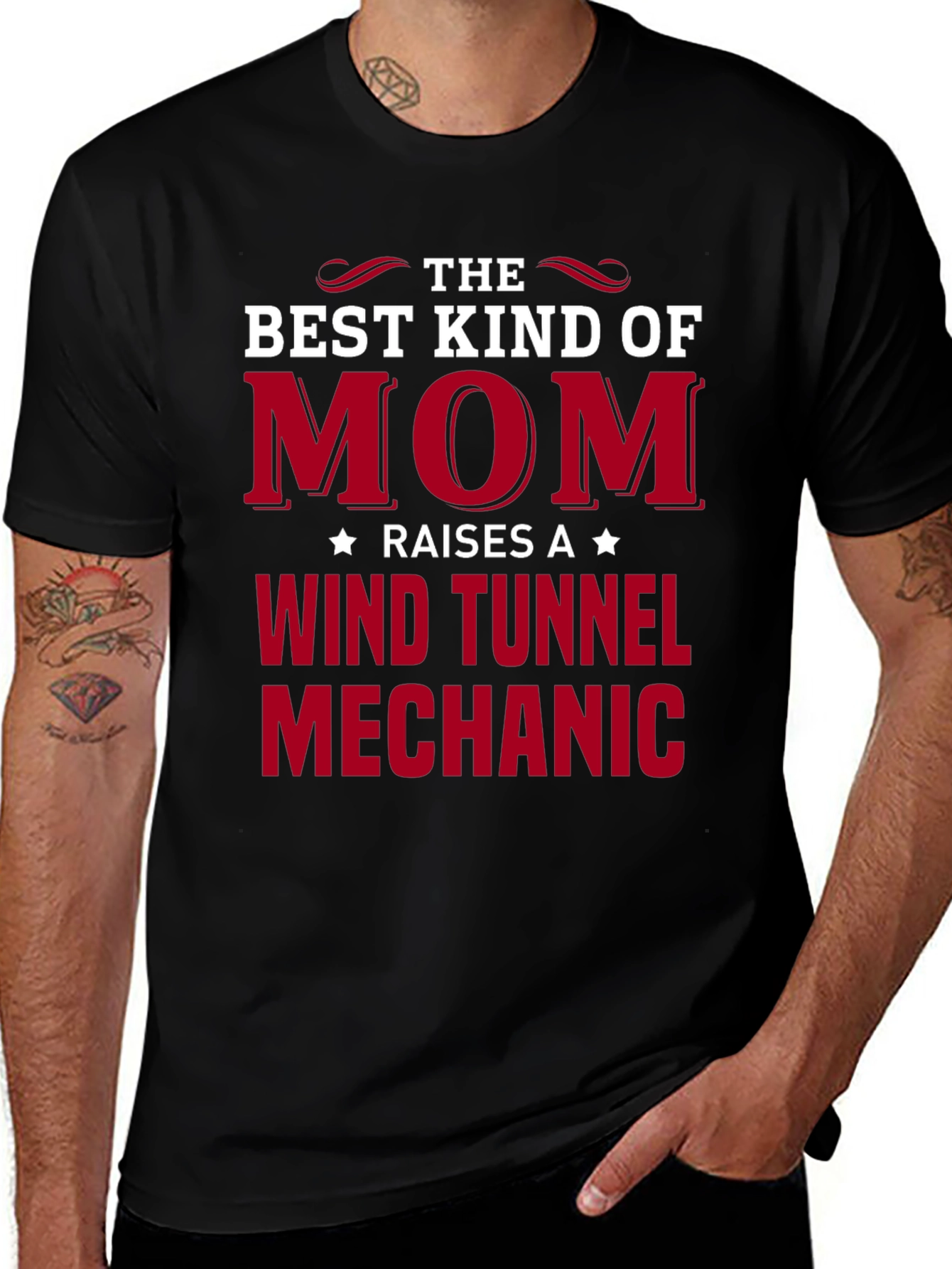 Best Kind of Mom Wind Tunnel Mechanic T-Shirt