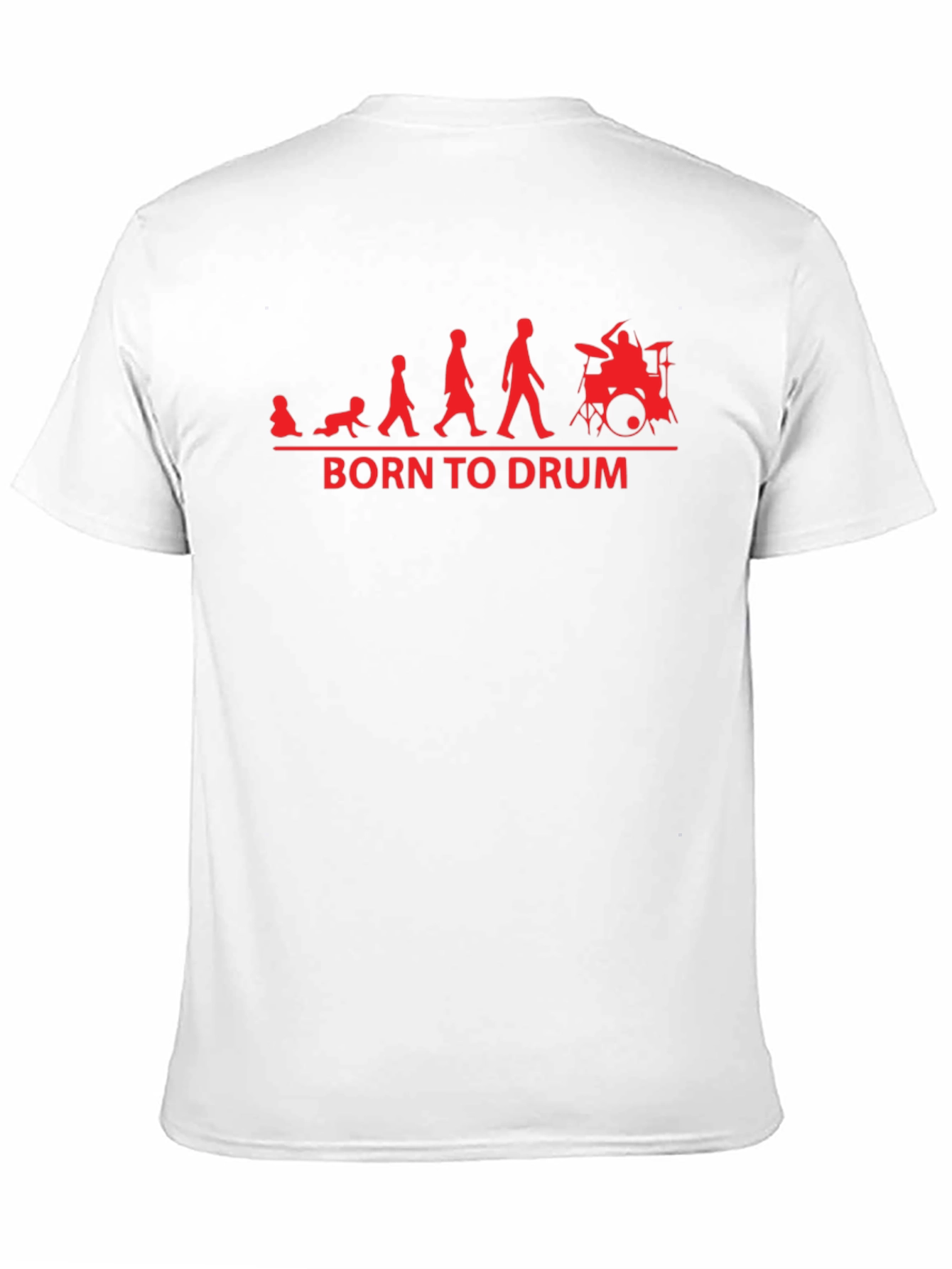 Born To Drum Evolution T-Shirt - Black