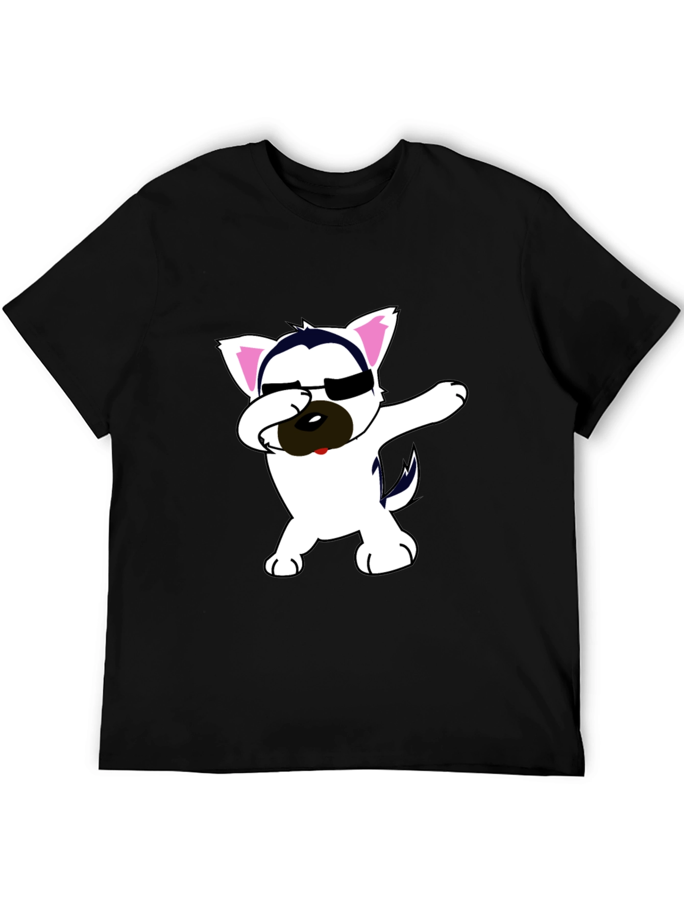 Dabbing Dog Graphic Tee - Cool & Casual