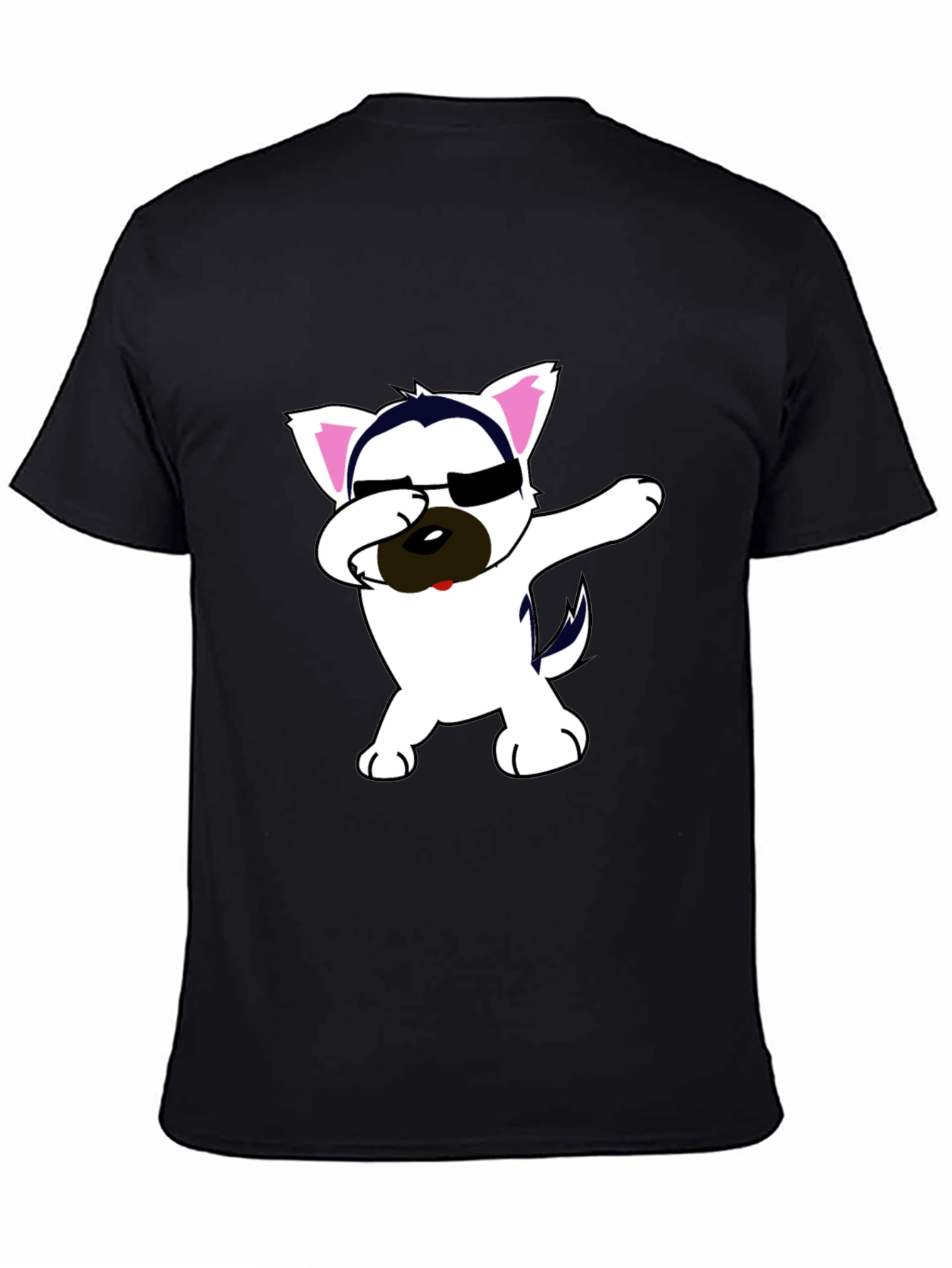 Dabbing Dog Graphic Tee - Cool & Casual