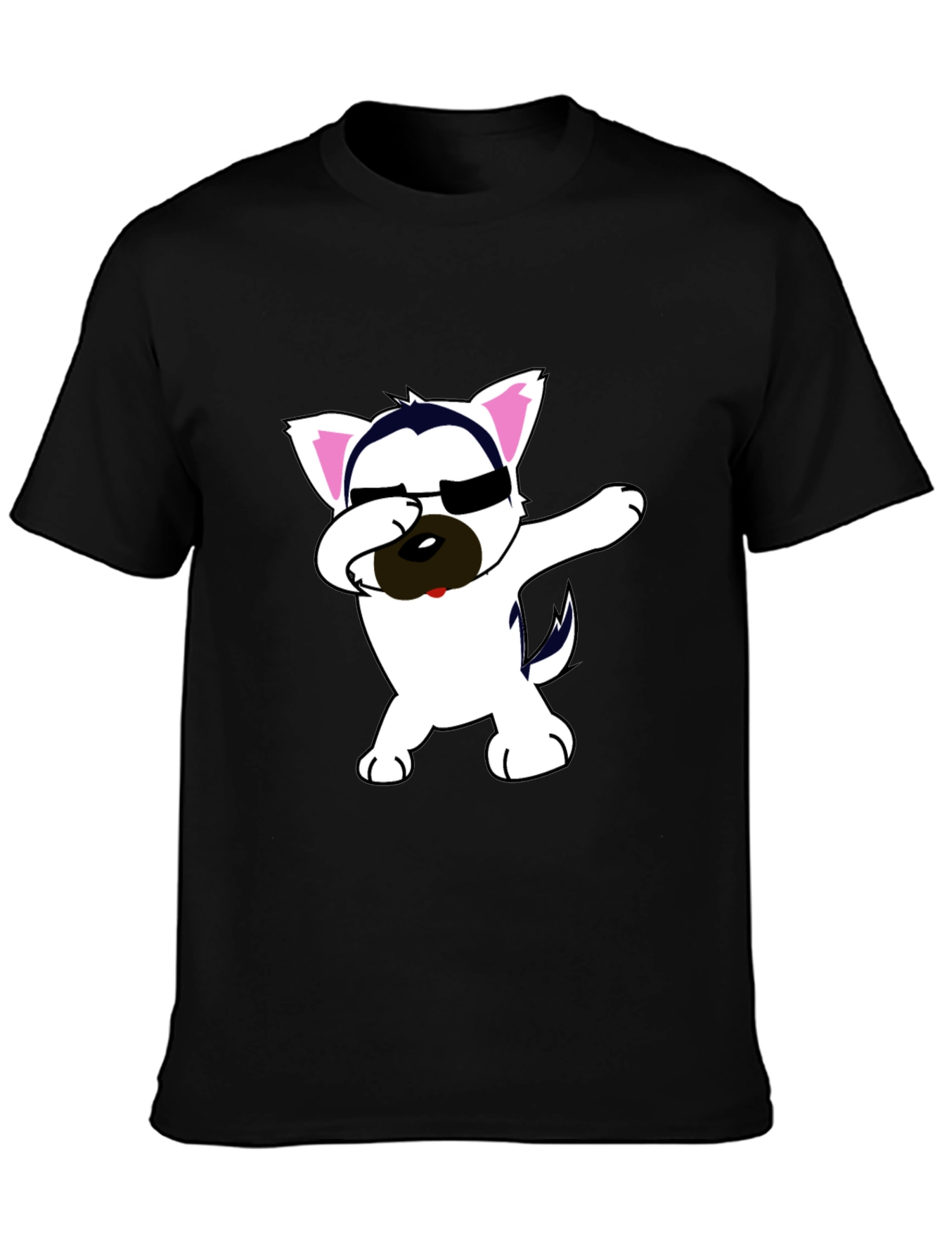 Dabbing Dog Graphic Tee - Cool & Casual