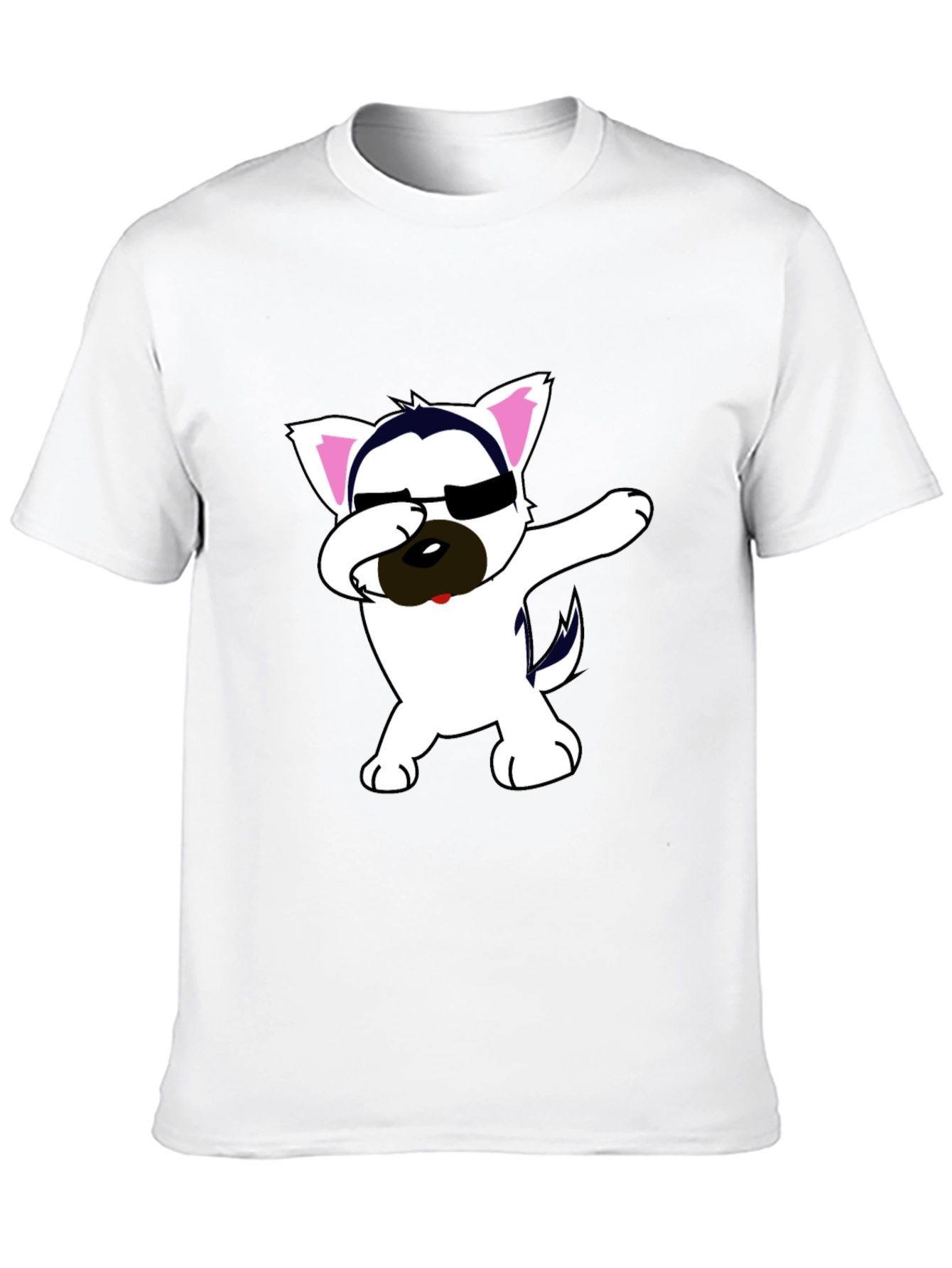 Dabbing Dog Graphic Tee - Cool & Casual