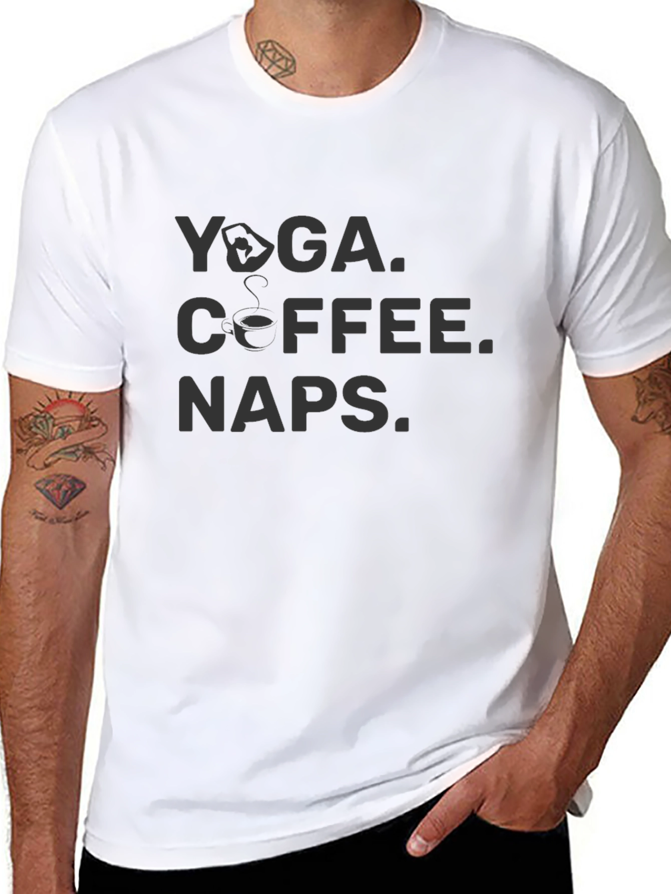 Yoga Coffee Naps Graphic Tee