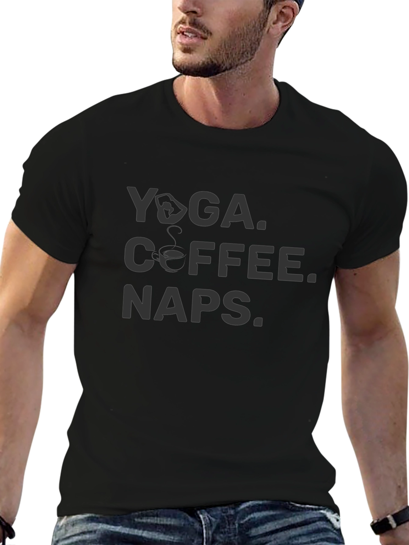 Yoga Coffee Naps Graphic Tee