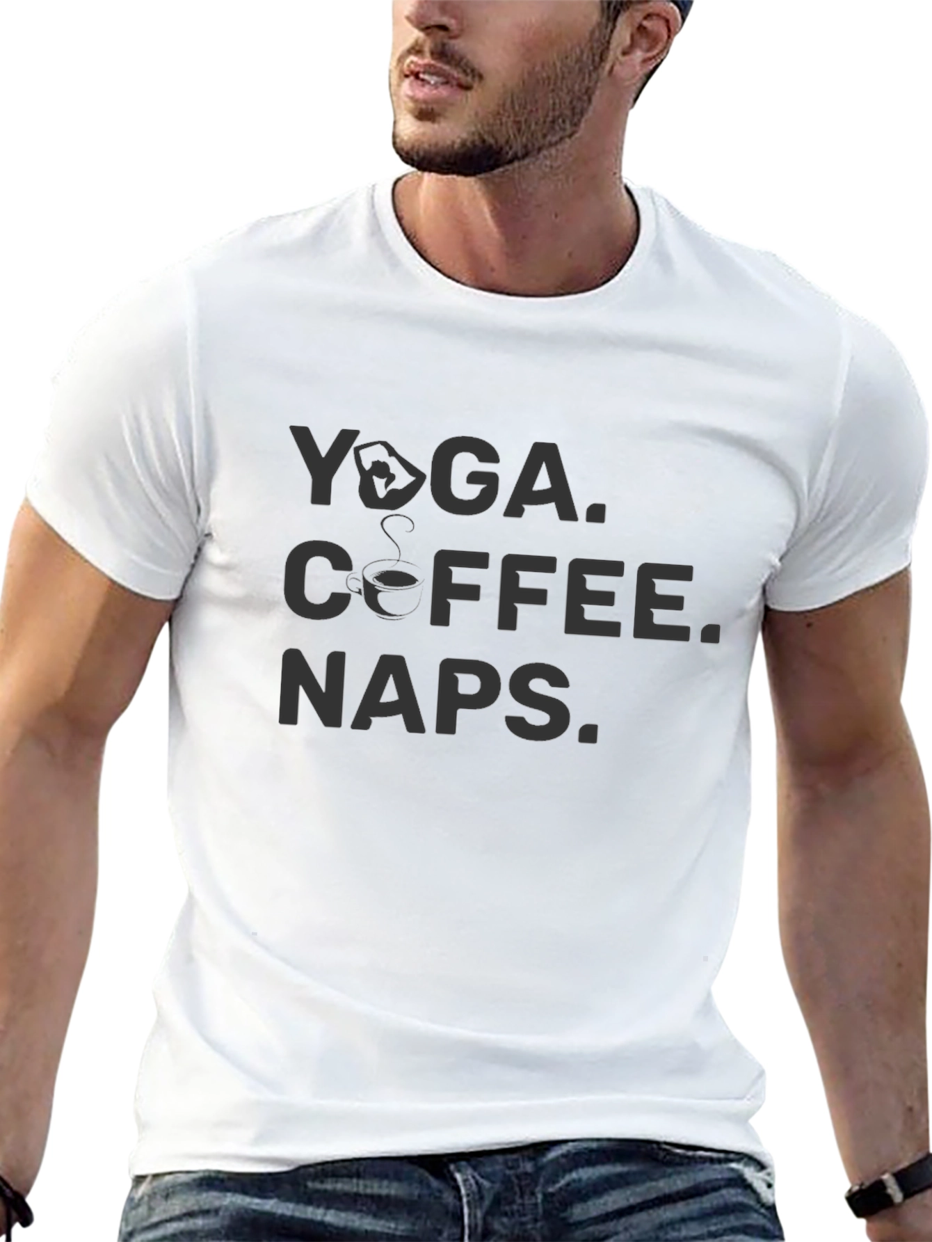 Yoga Coffee Naps Graphic Tee