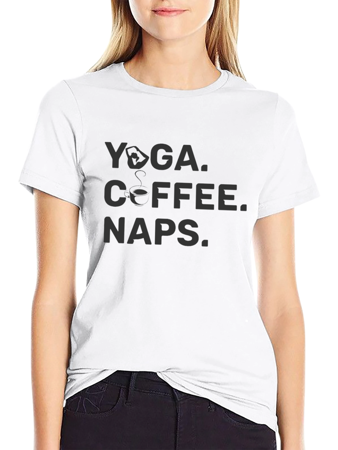Yoga Coffee Naps Graphic Tee