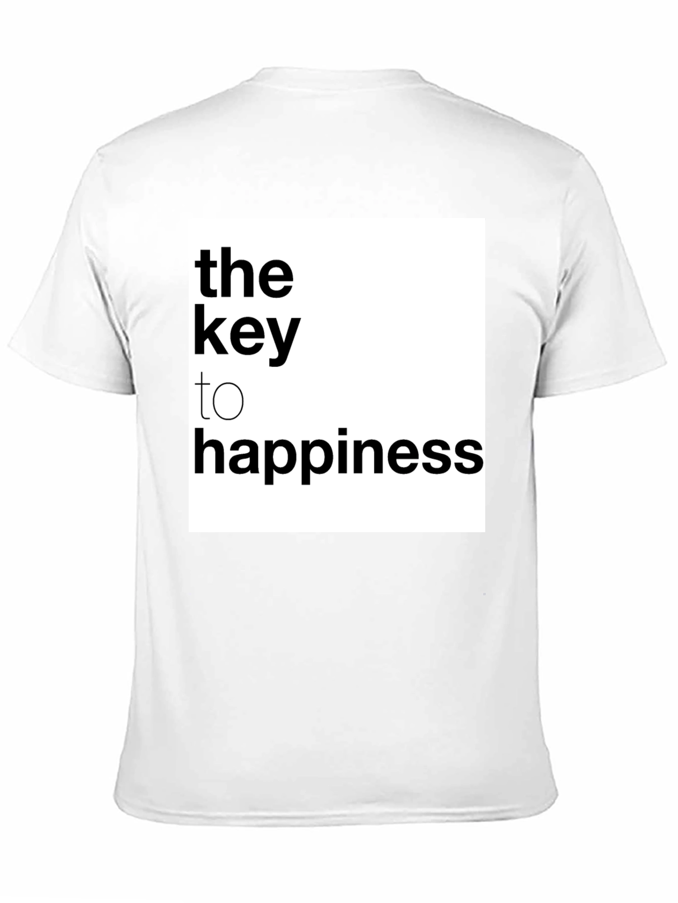 Key to Happiness Graphic Tee - Black
