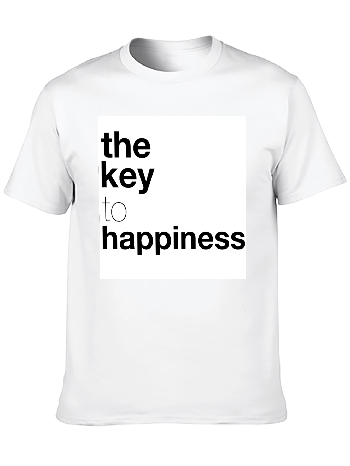 Key to Happiness Graphic Tee - Black
