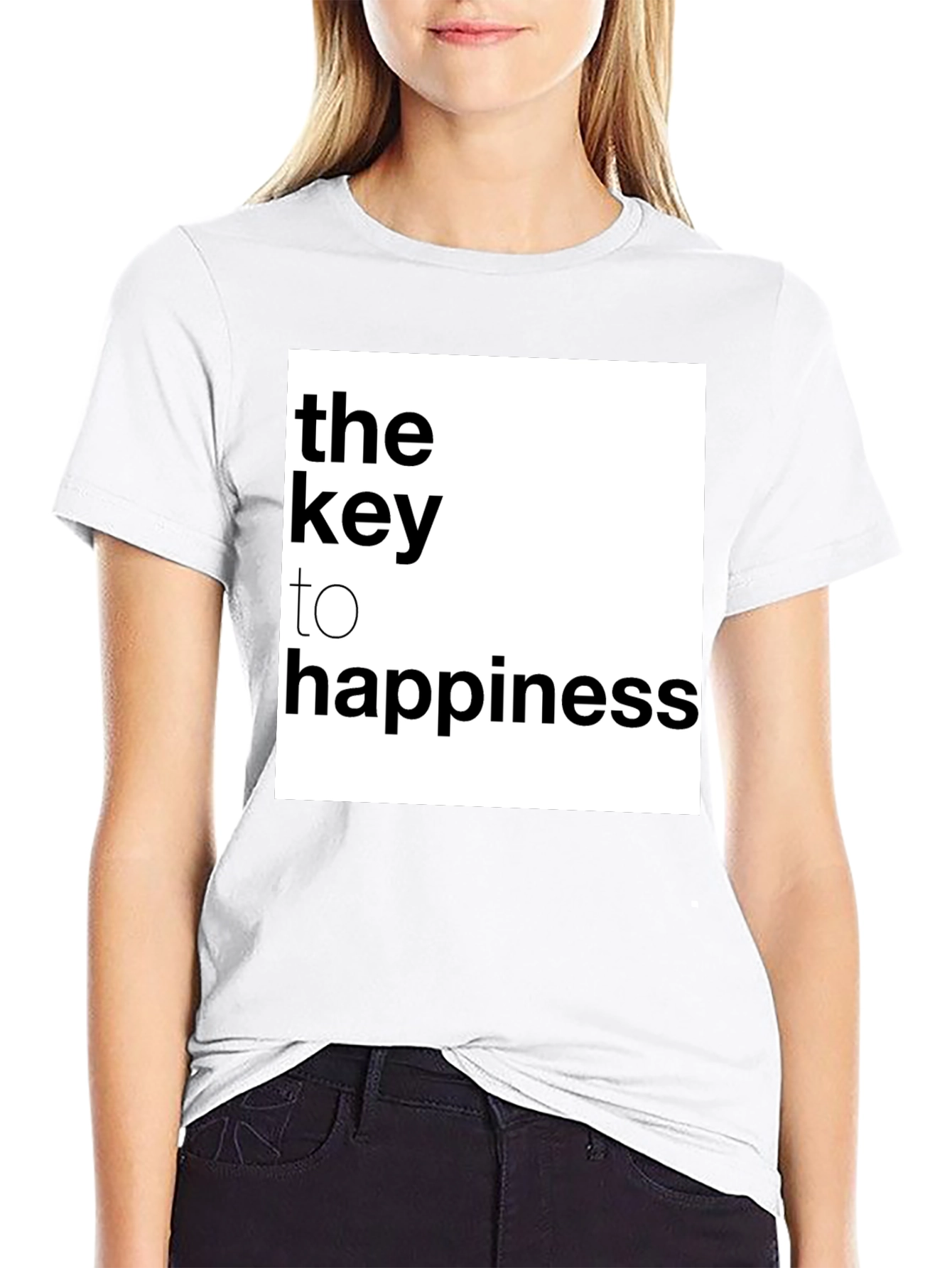Key to Happiness Graphic Tee - Black