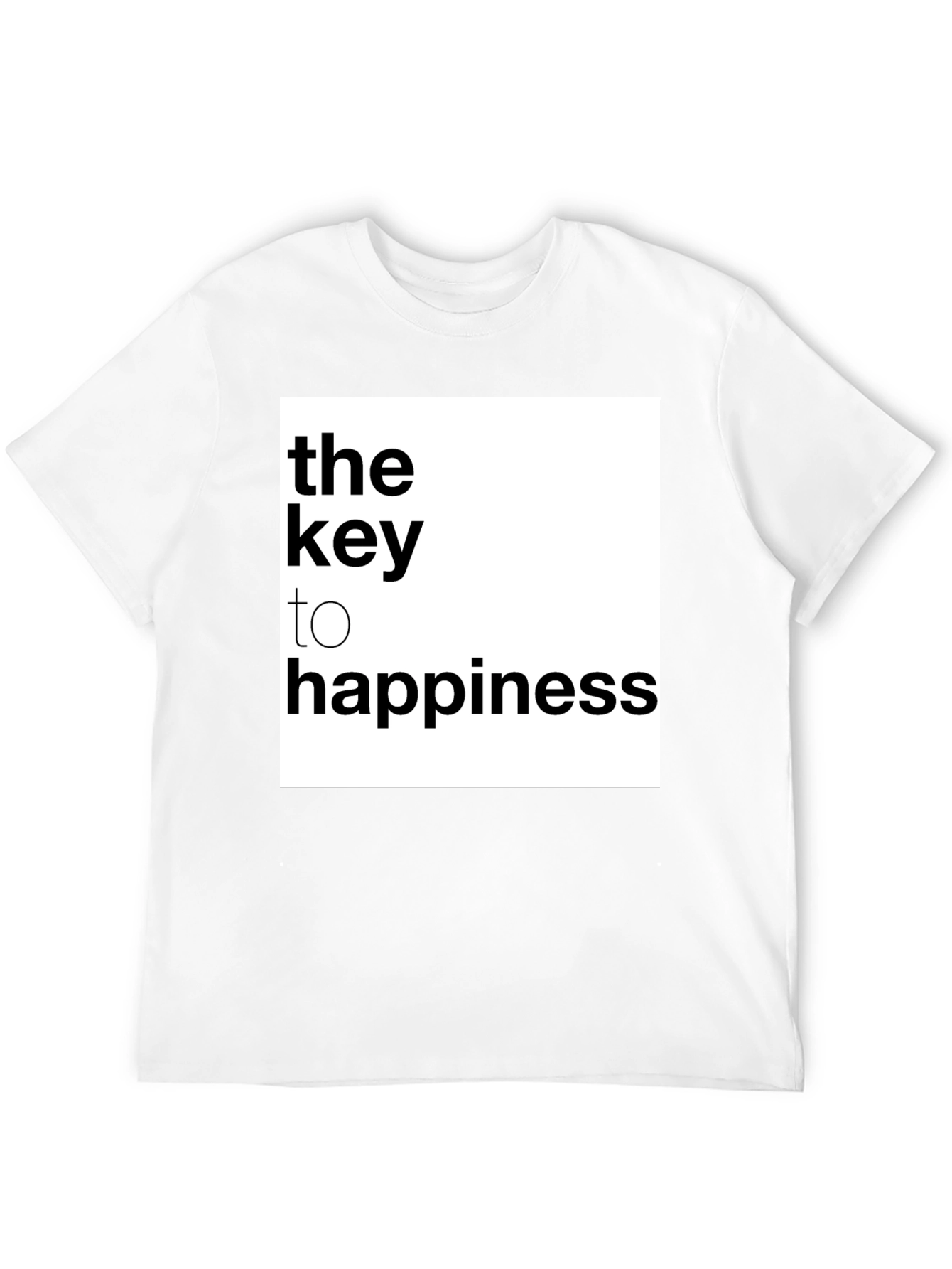 Key to Happiness Graphic Tee - Black