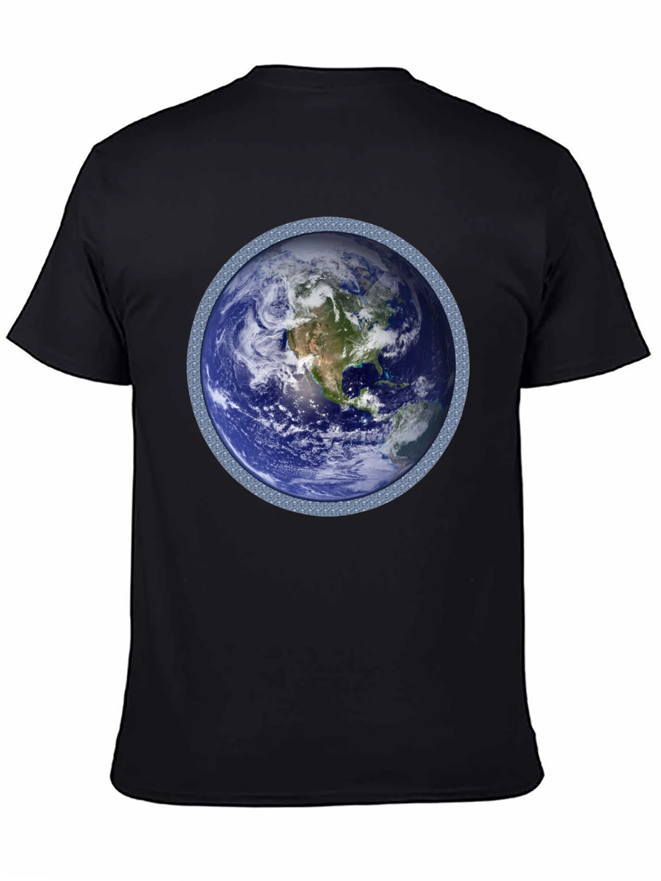 Earth Graphic T-Shirt - Black Cotton Blend