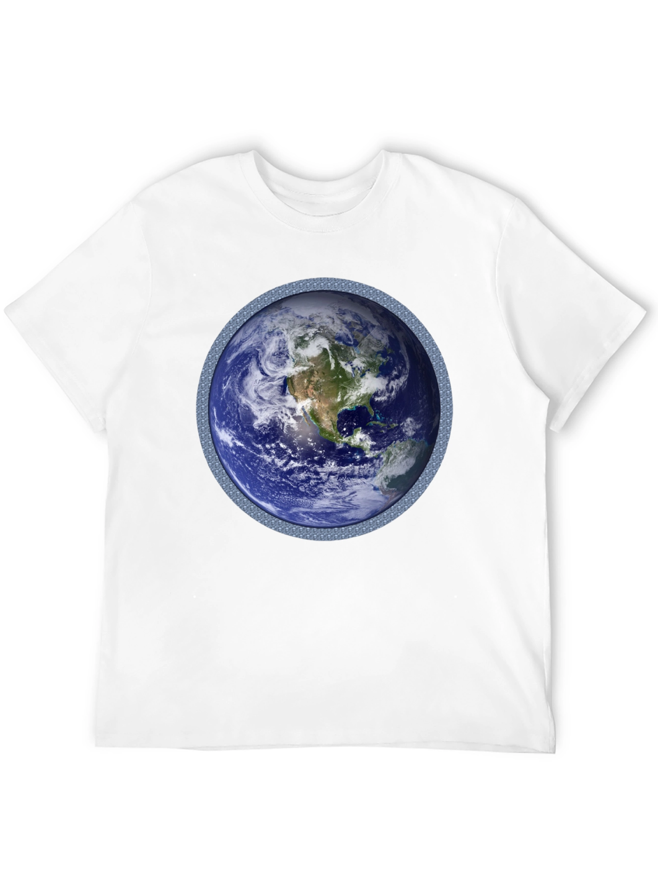 Earth Graphic T-Shirt - Black Cotton Blend