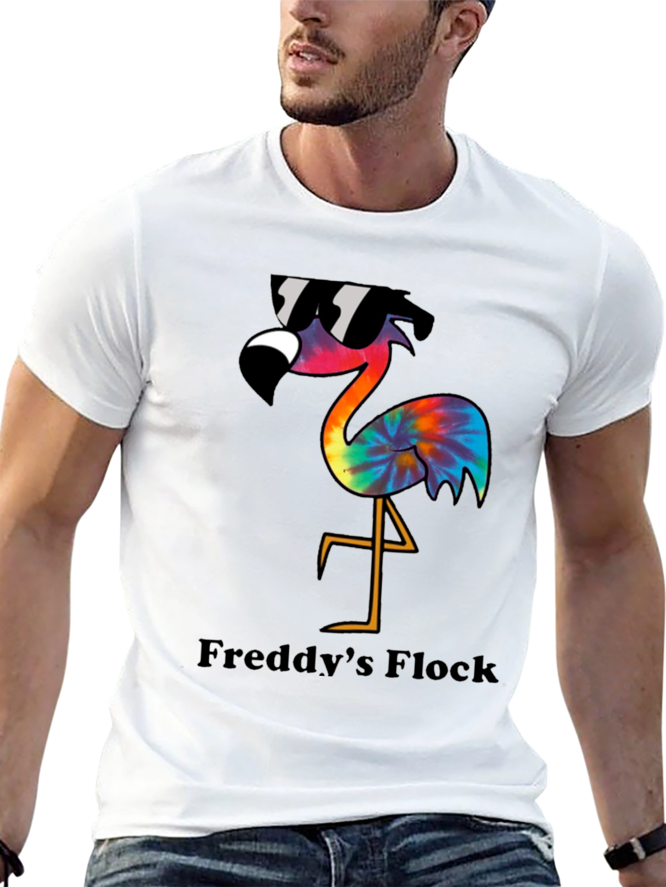 Cool Flamingo Graphic Tee - Freddys Flock