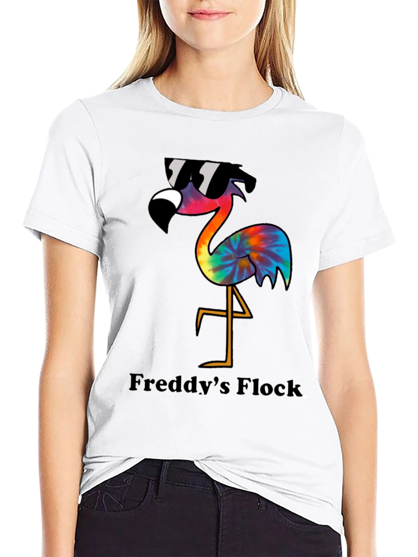 Cool Flamingo Graphic Tee - Freddys Flock