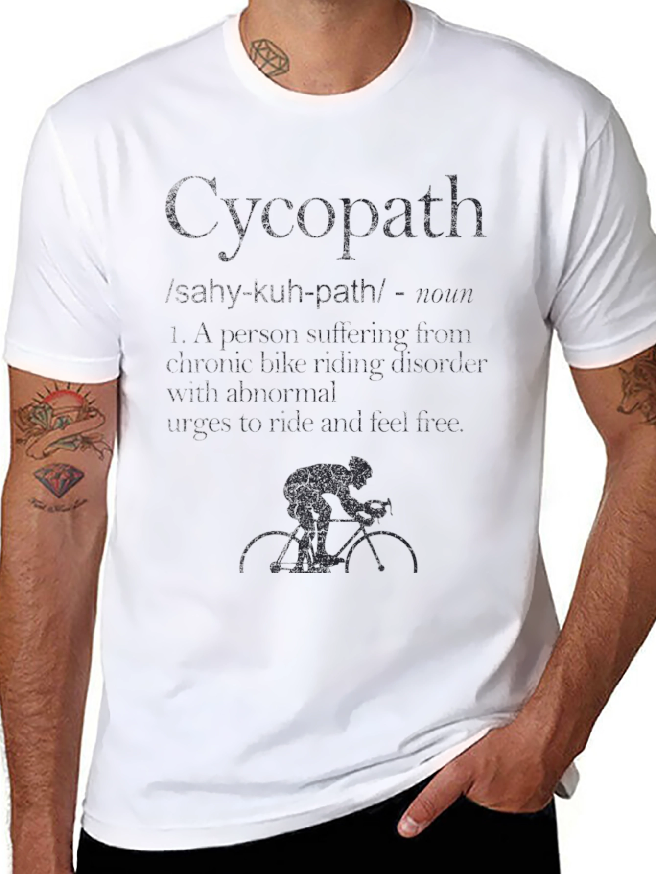 Cycopath Definition T-Shirt - Cycling Humor