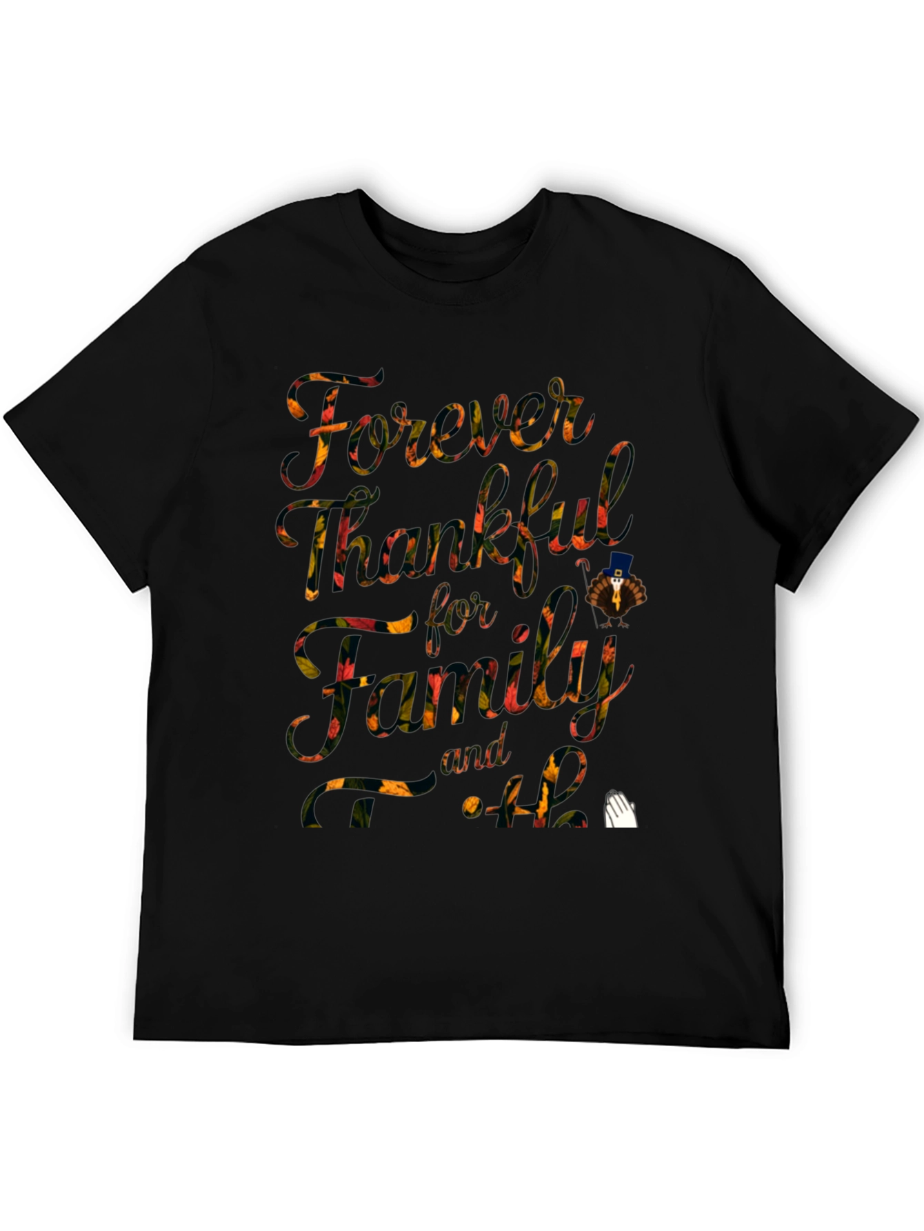 Forever Thankful Thanksgiving Graphic Tee