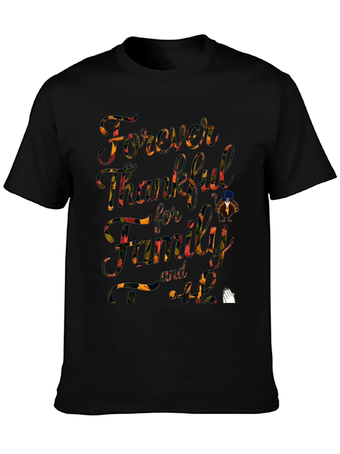 Forever Thankful Thanksgiving Graphic Tee