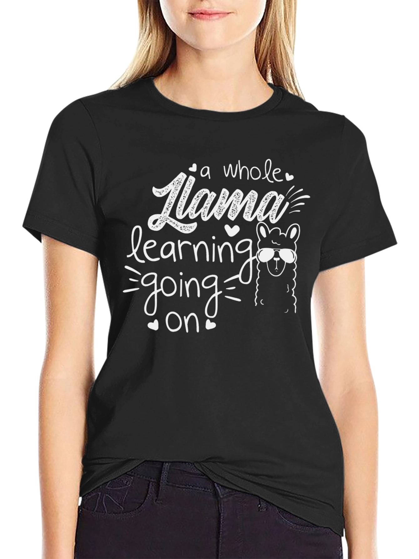 Llama Learning Graphic Tee