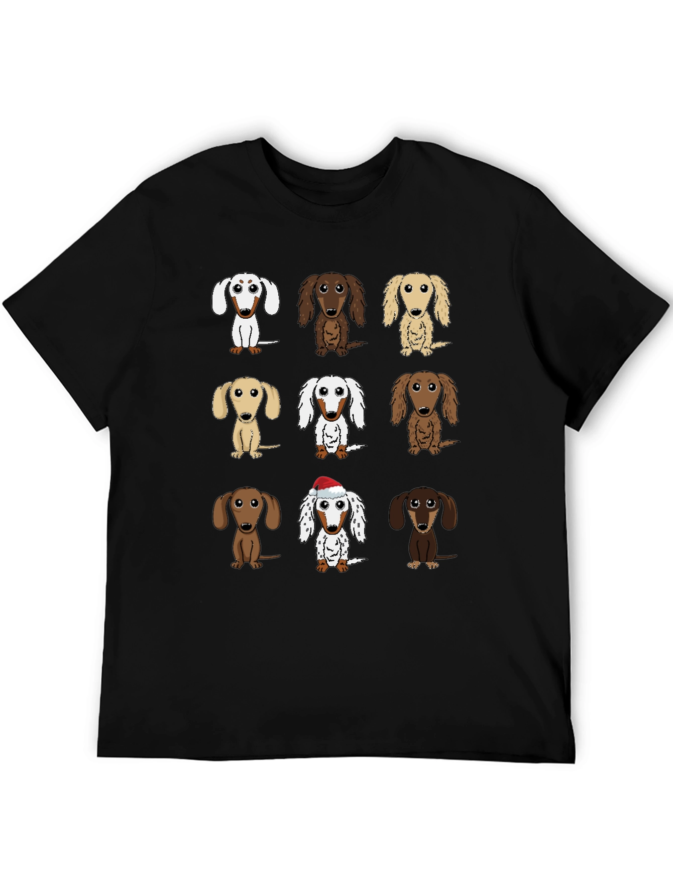 Dachshund Dog Breed T-Shirt - Cute Cartoon Wiener Dogs
