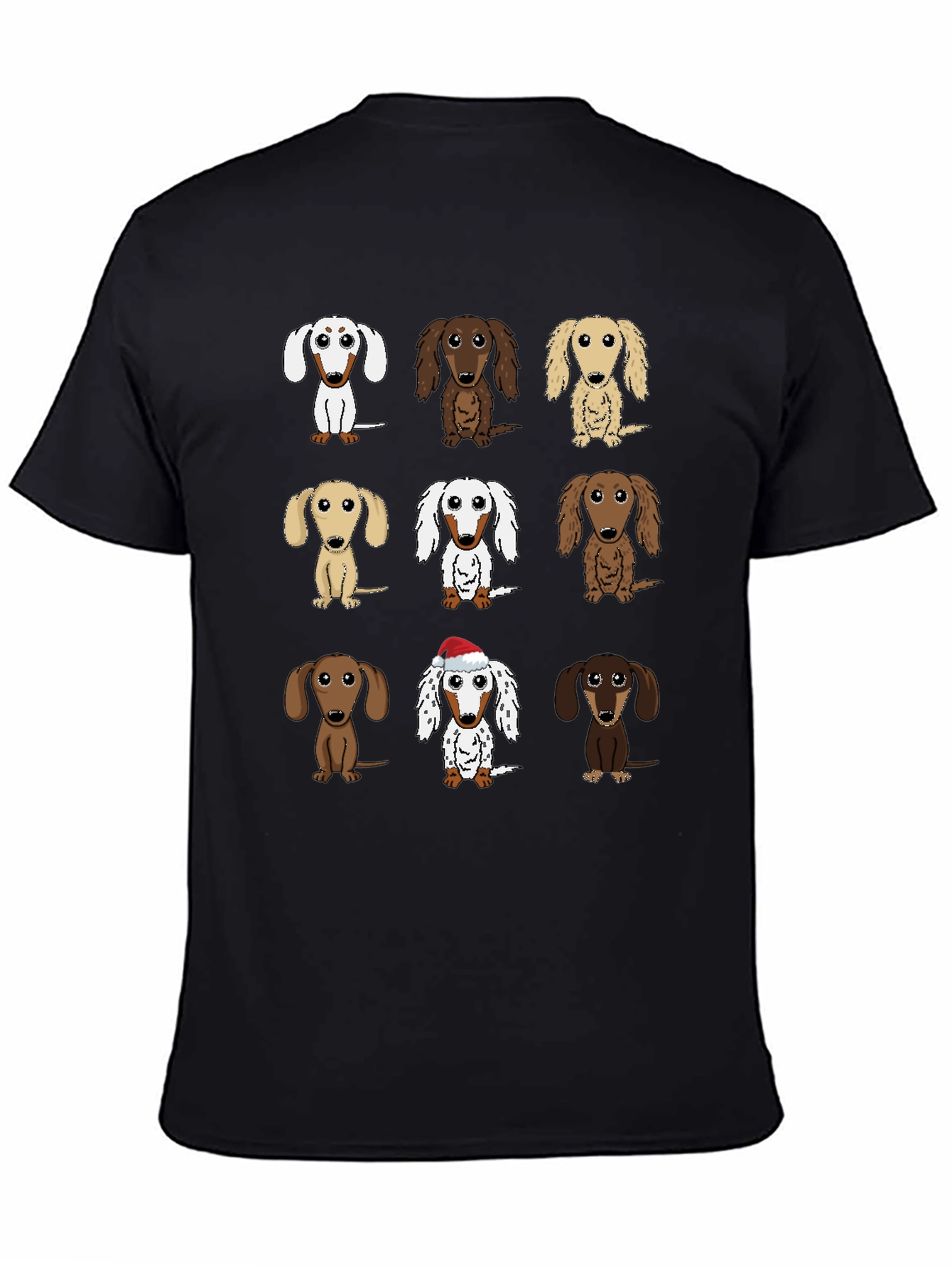 Dachshund Dog Breed T-Shirt - Cute Cartoon Wiener Dogs
