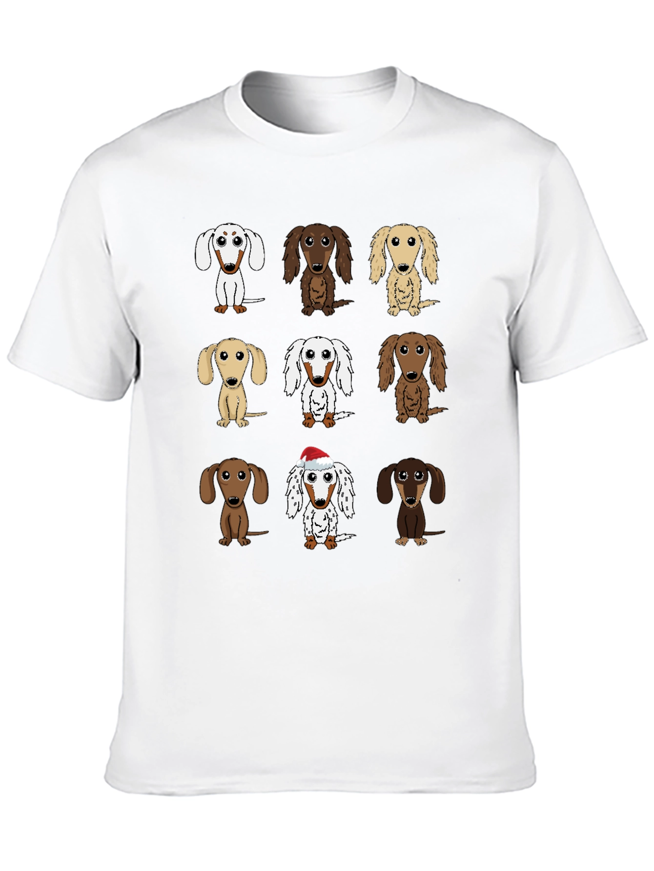 Dachshund Dog Breed T-Shirt - Cute Cartoon Wiener Dogs