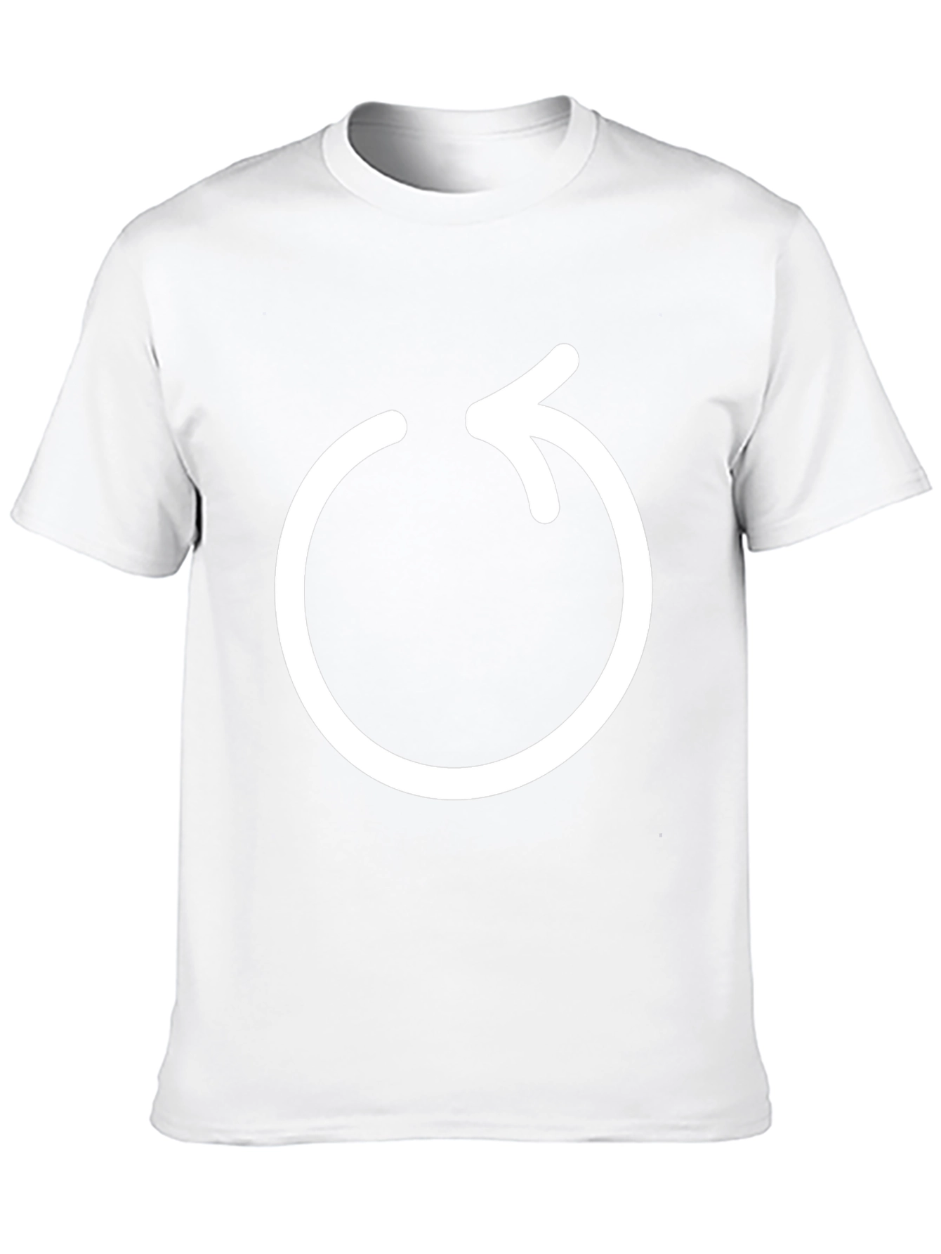 Circular Arrow Graphic Black T-Shirt