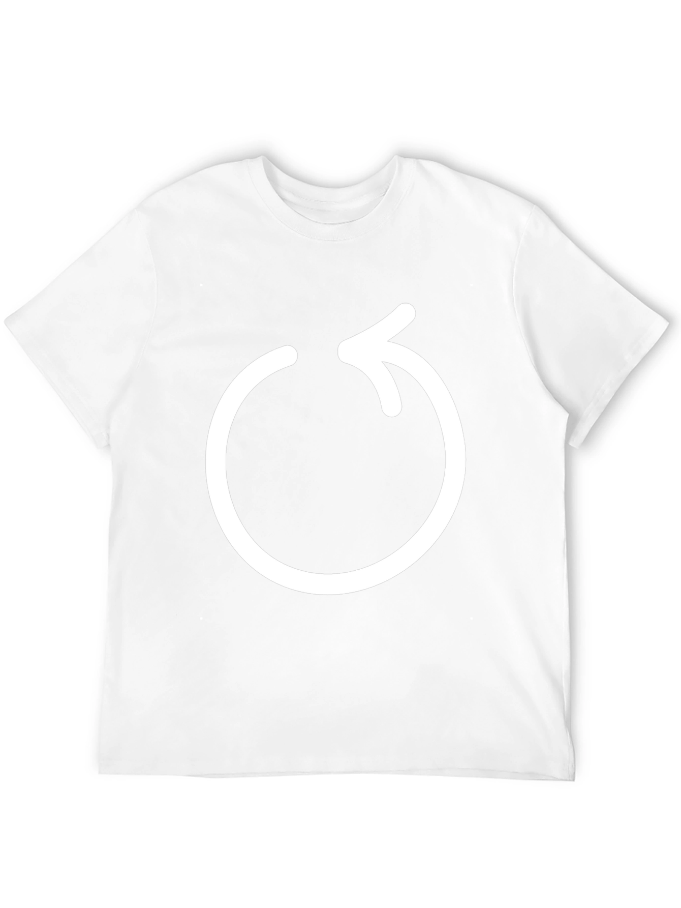 Circular Arrow Graphic Black T-Shirt