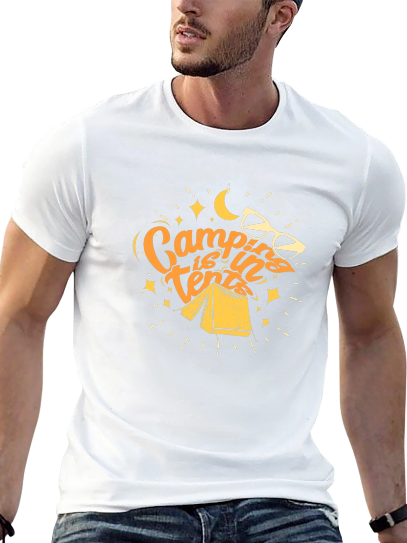 Camping is in Tents Graphic Tee