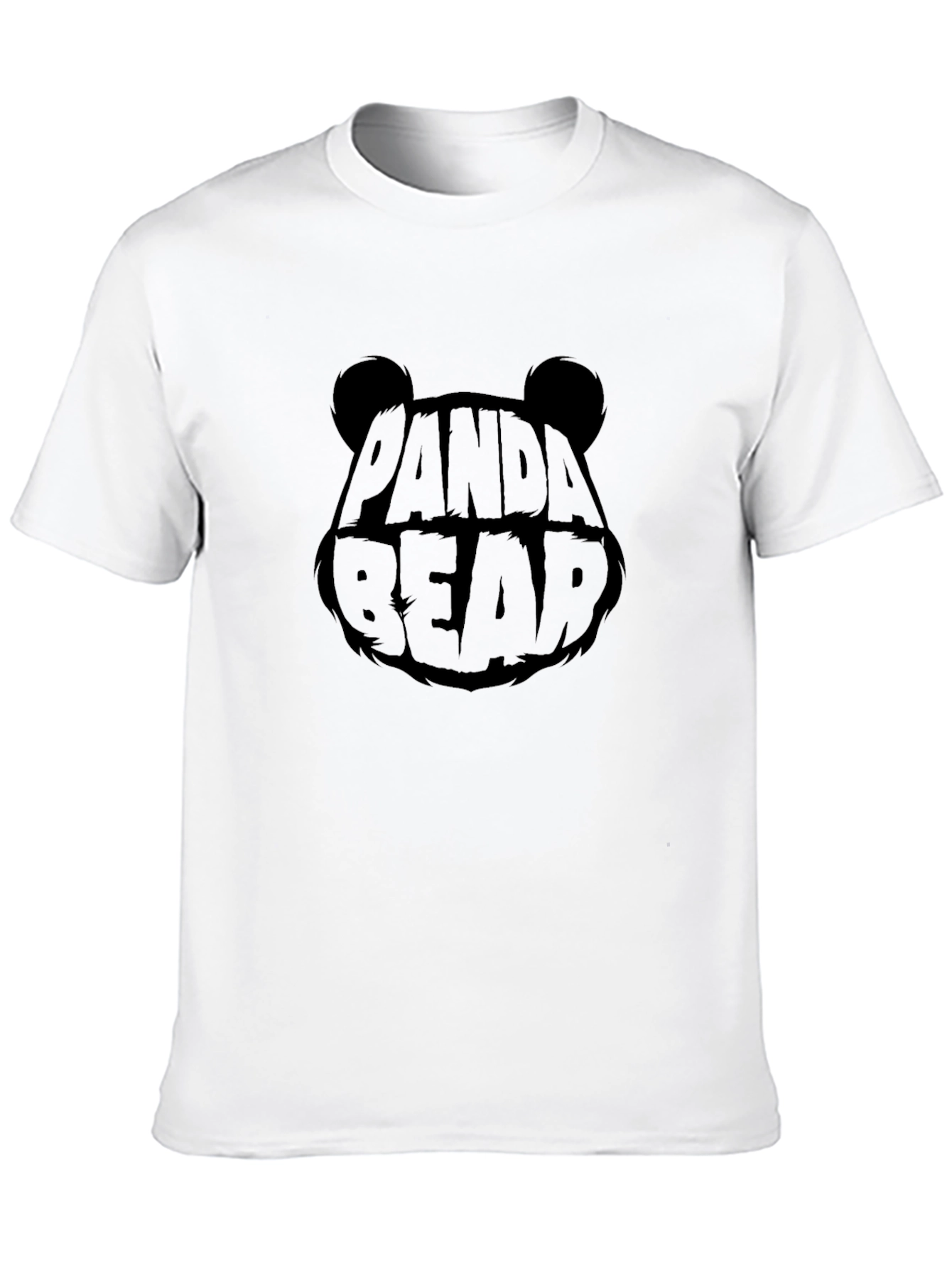 Panda Bear Graphic Black T-Shirt