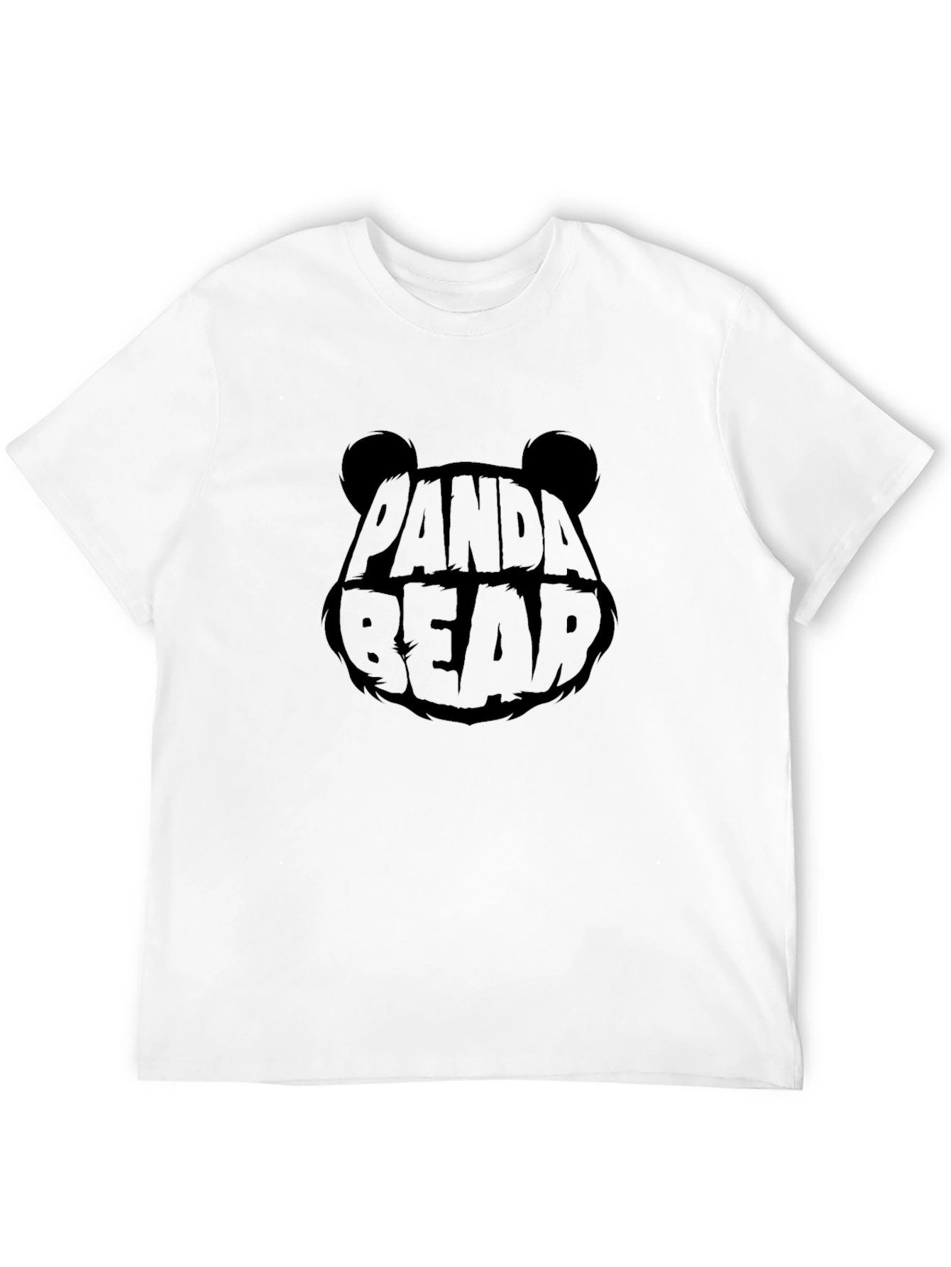 Panda Bear Graphic Black T-Shirt